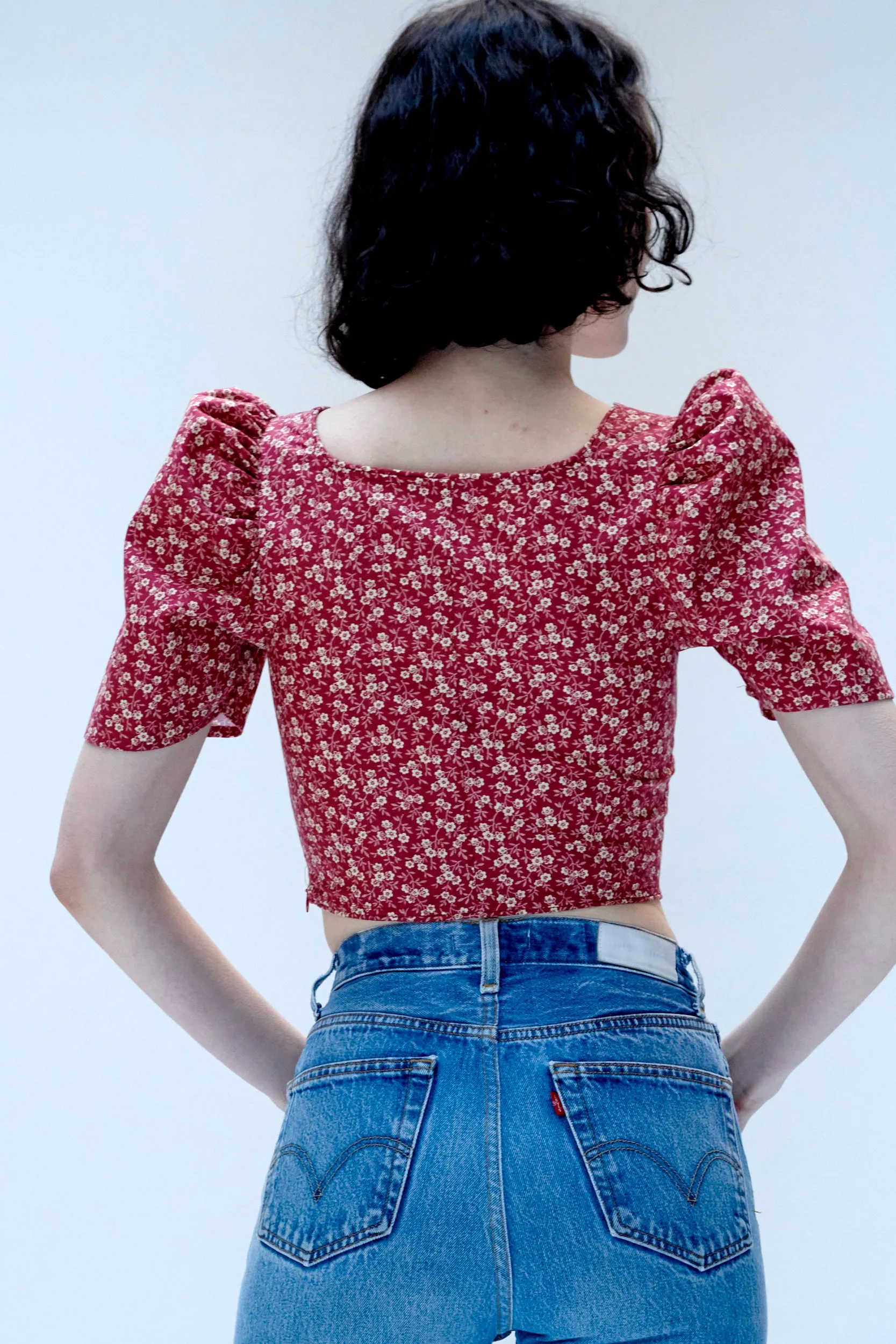 Dirndl Top in Red Floral sold by Batsheva product image thumbnail 5