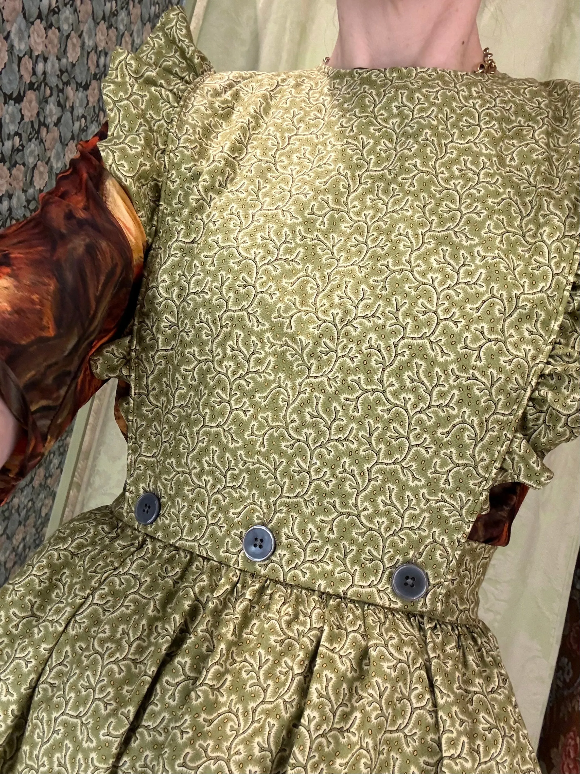 Apron Dress in Green Vines sold by Batsheva product image thumbnail 2