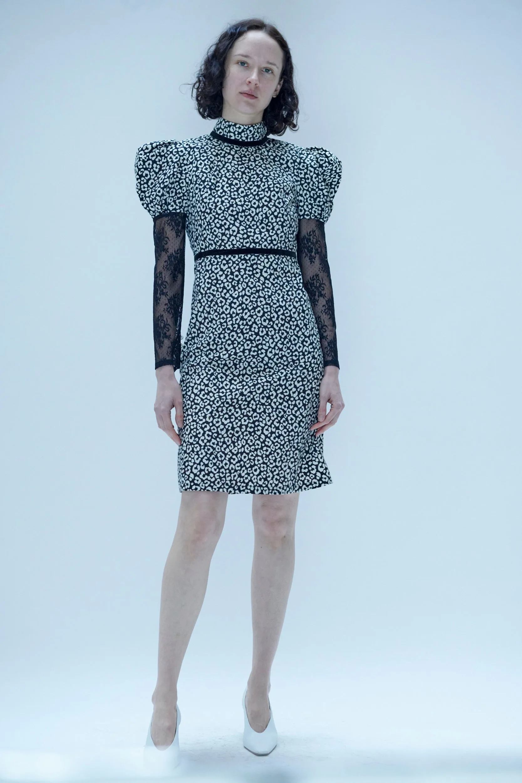 Tate Dress in Leopard and Lace sold by Batsheva product image thumbnail 3