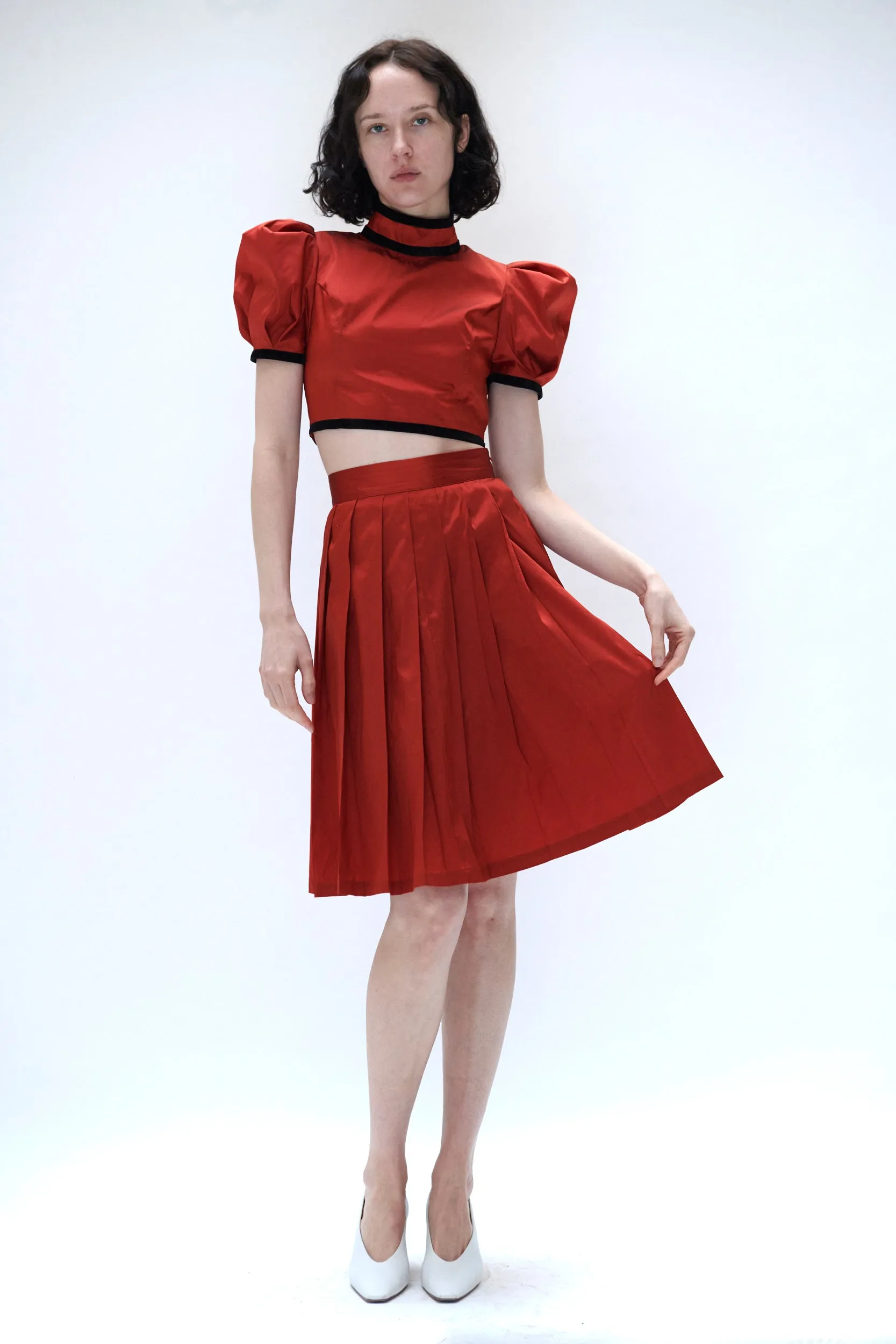 Tate Blouse in Ginger Taffeta sold by Batsheva product image thumbnail 2
