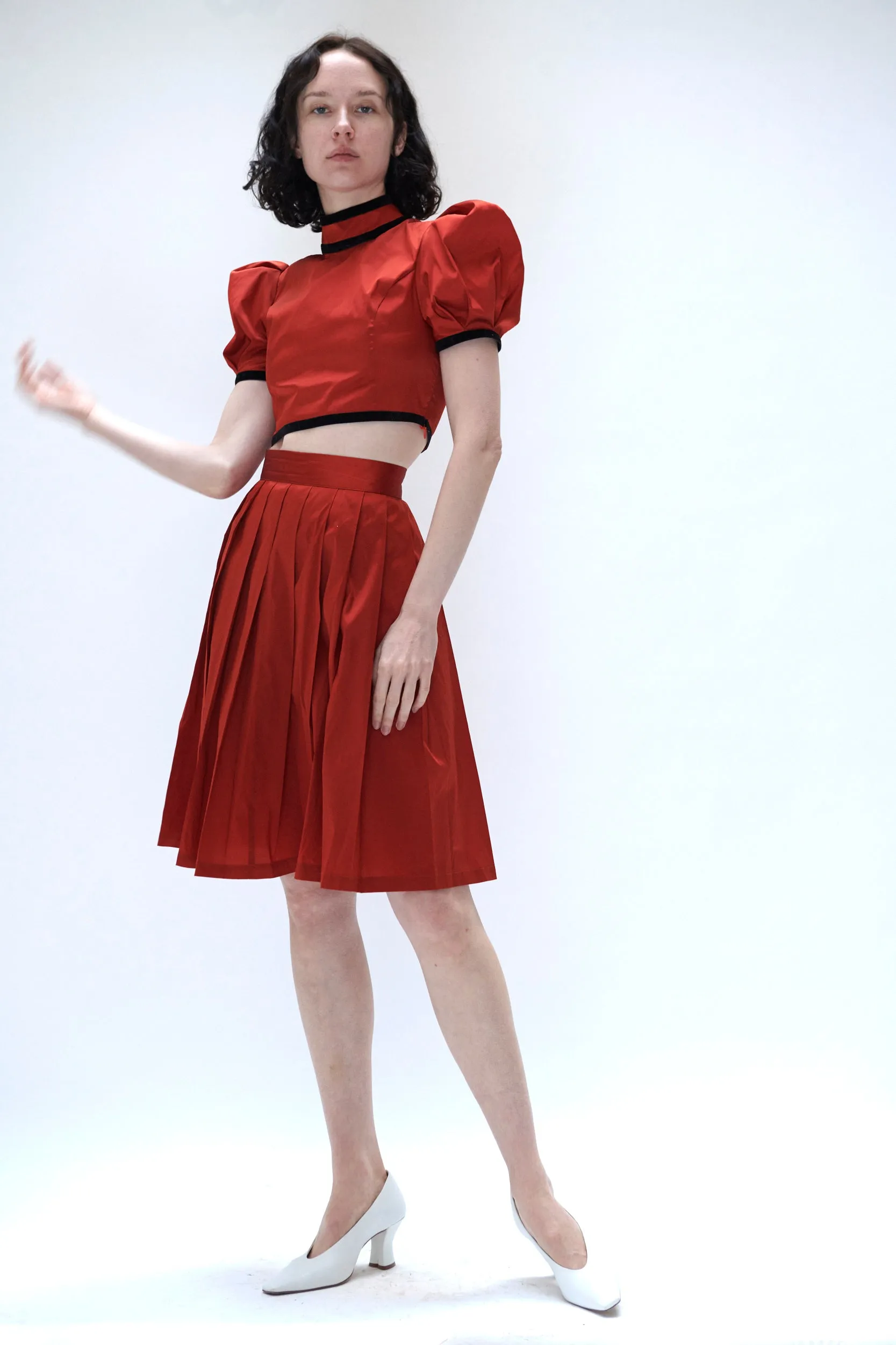 Tate Blouse in Ginger Taffeta sold by Batsheva product image thumbnail 3