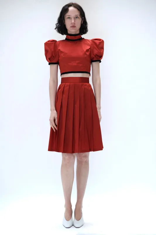 Tate Blouse in Ginger Taffeta made by Batsheva