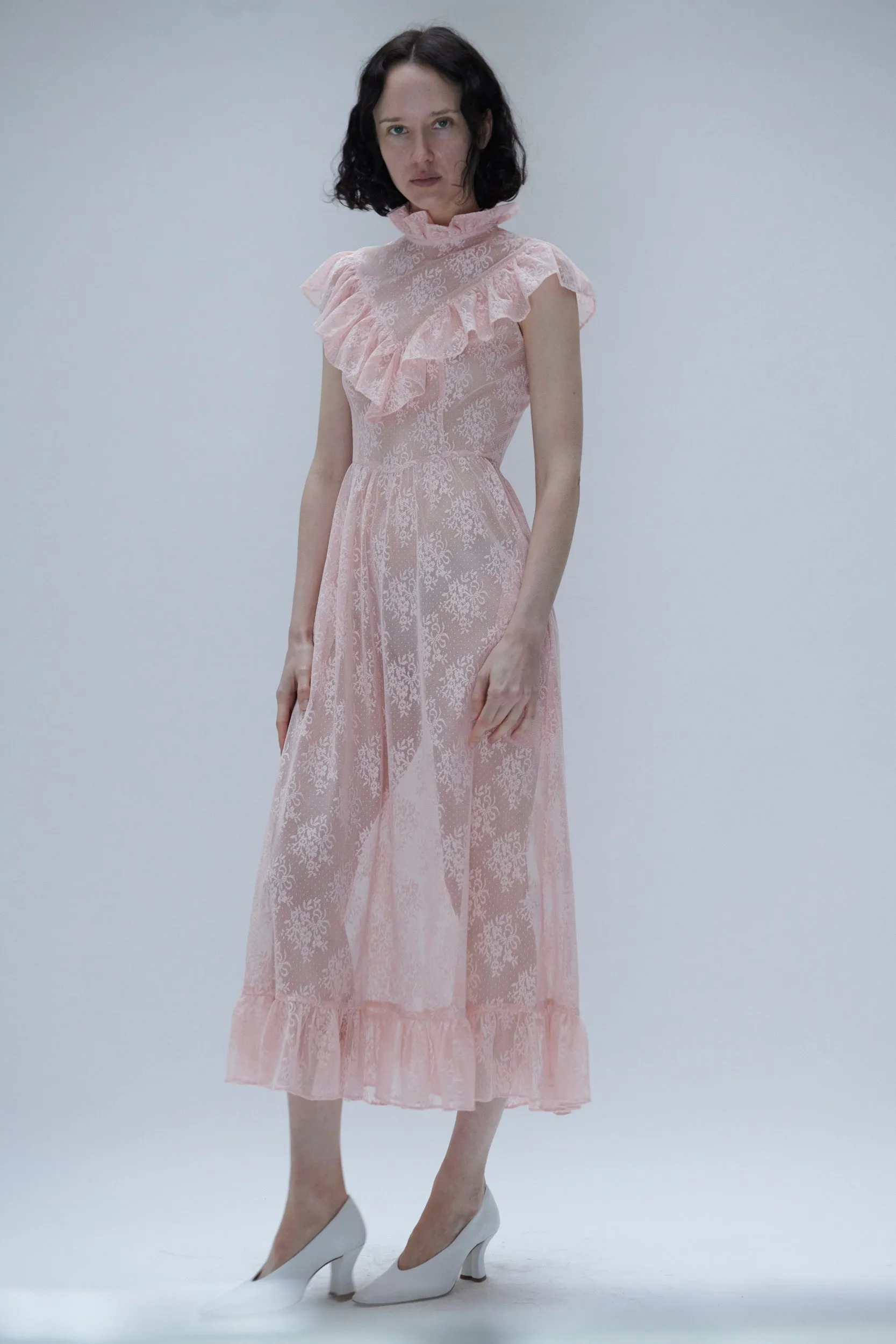 Caroline Dress in Pink Lace sold by Batsheva product image thumbnail 5