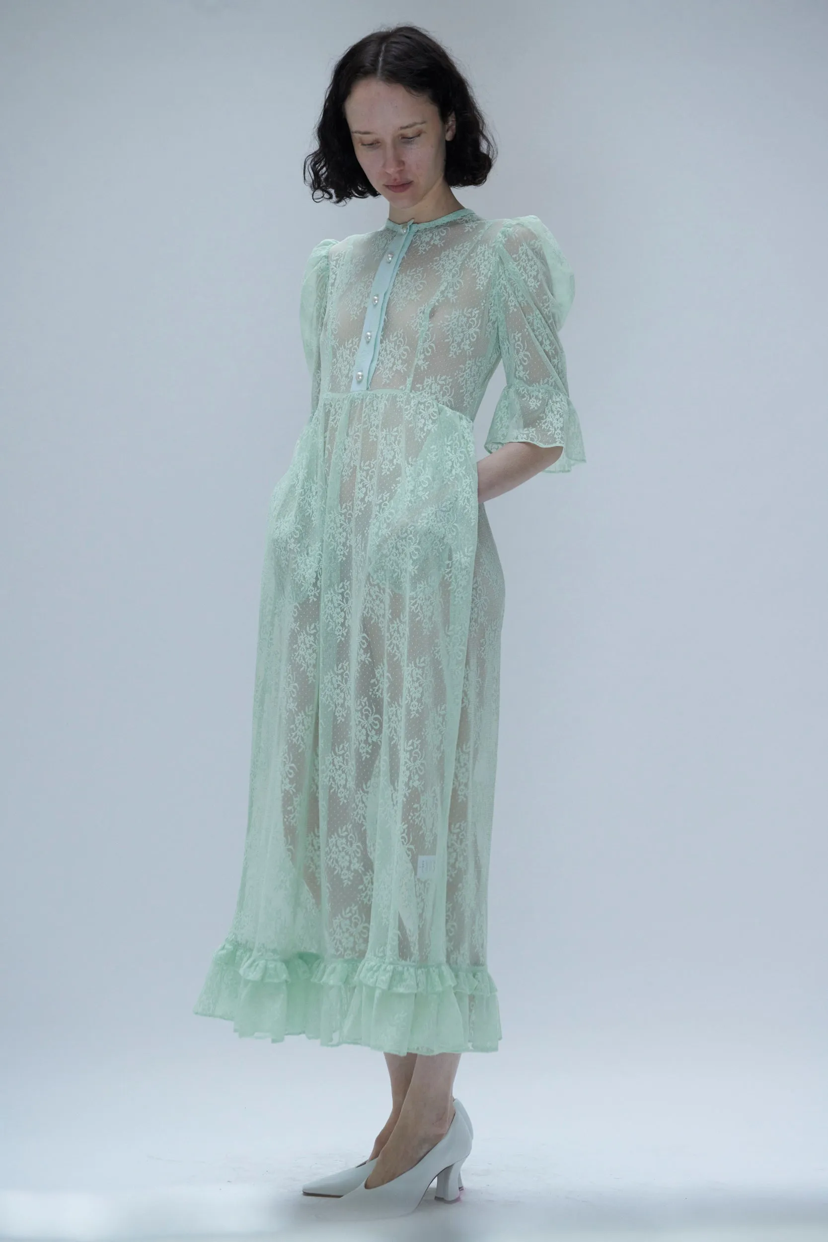 Ella Dress in Mint Lace sold by Batsheva product image thumbnail 5