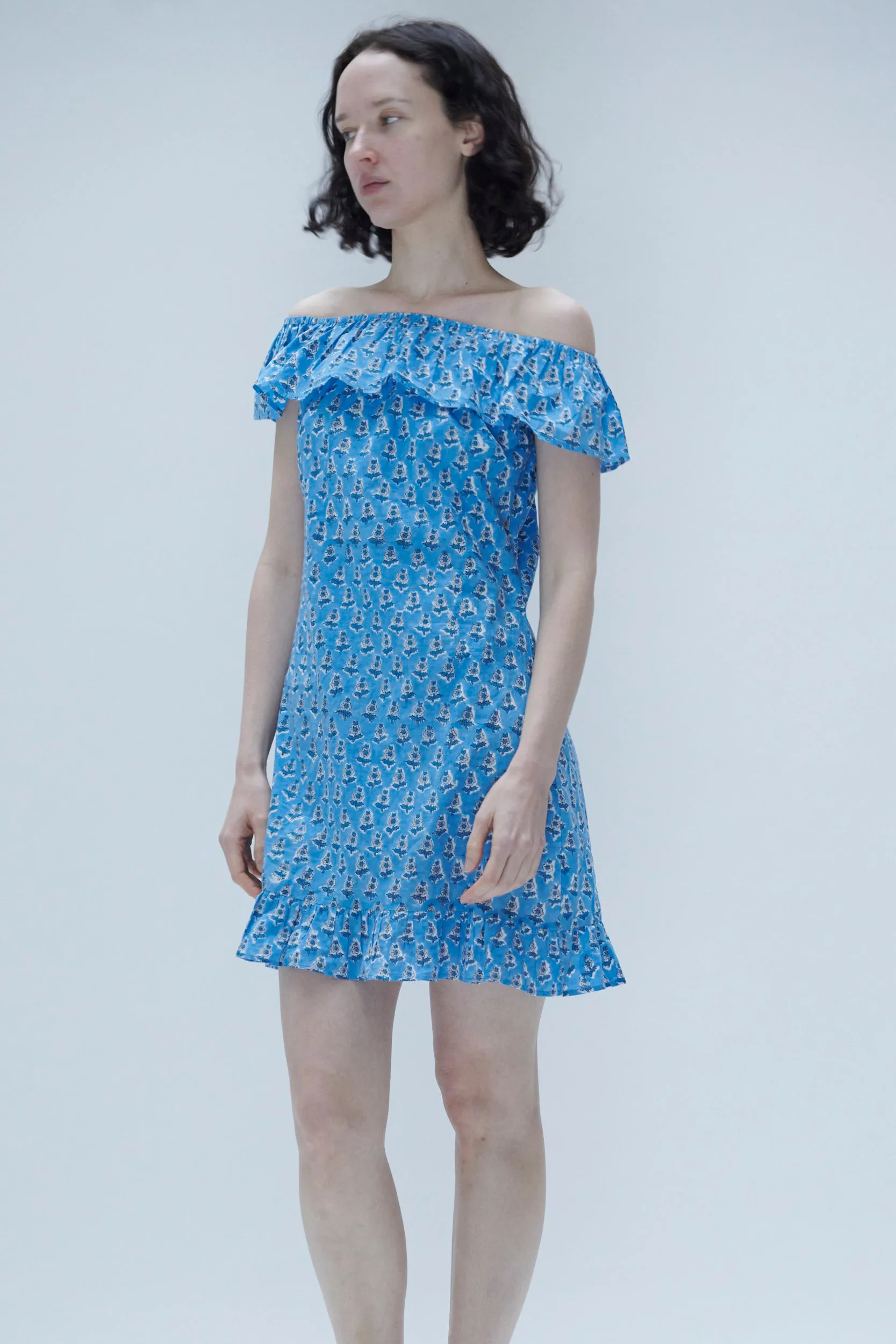 Holly Dress in Blue Floral sold by Batsheva product image thumbnail 3
