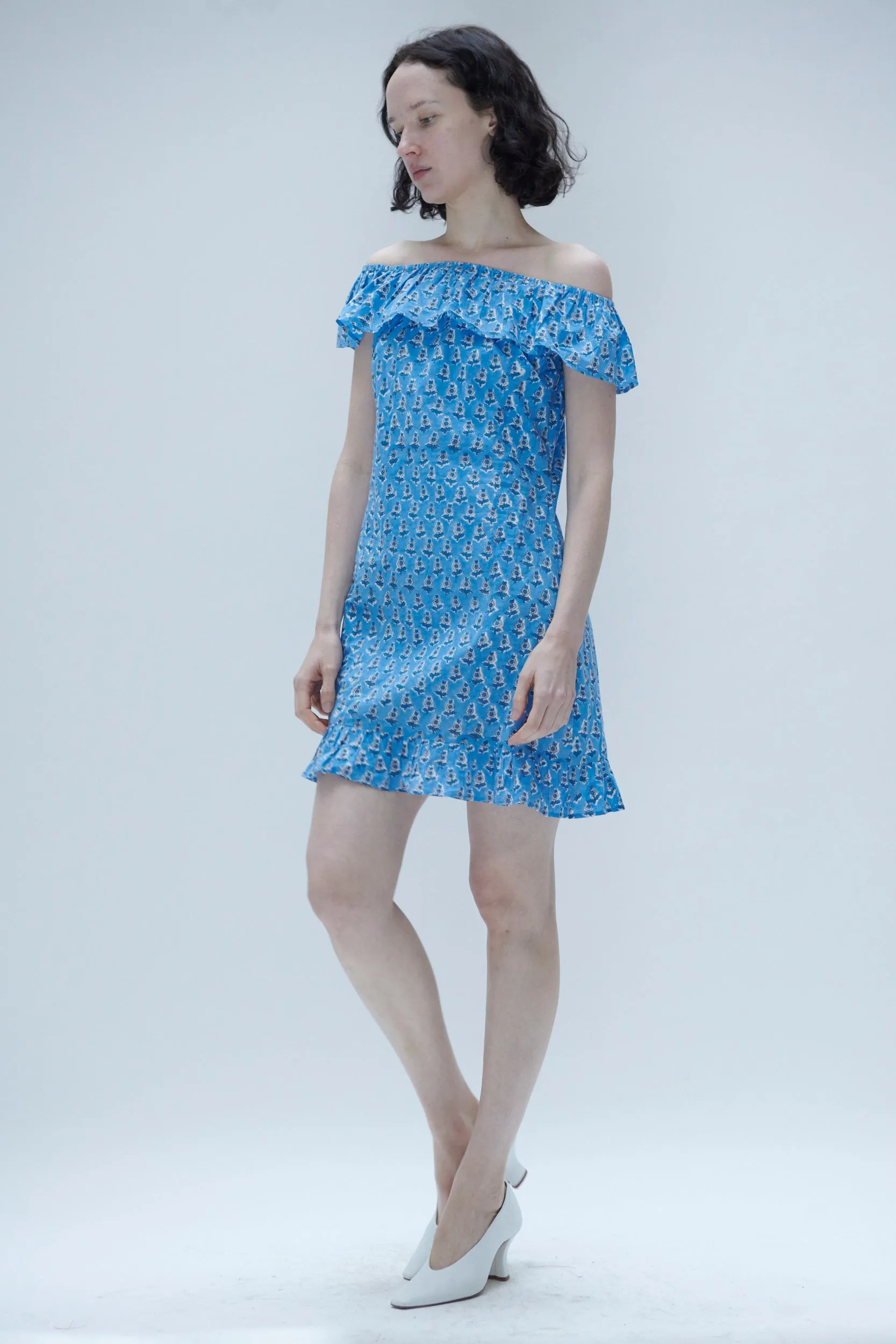 Holly Dress in Blue Floral sold by Batsheva product image thumbnail 4
