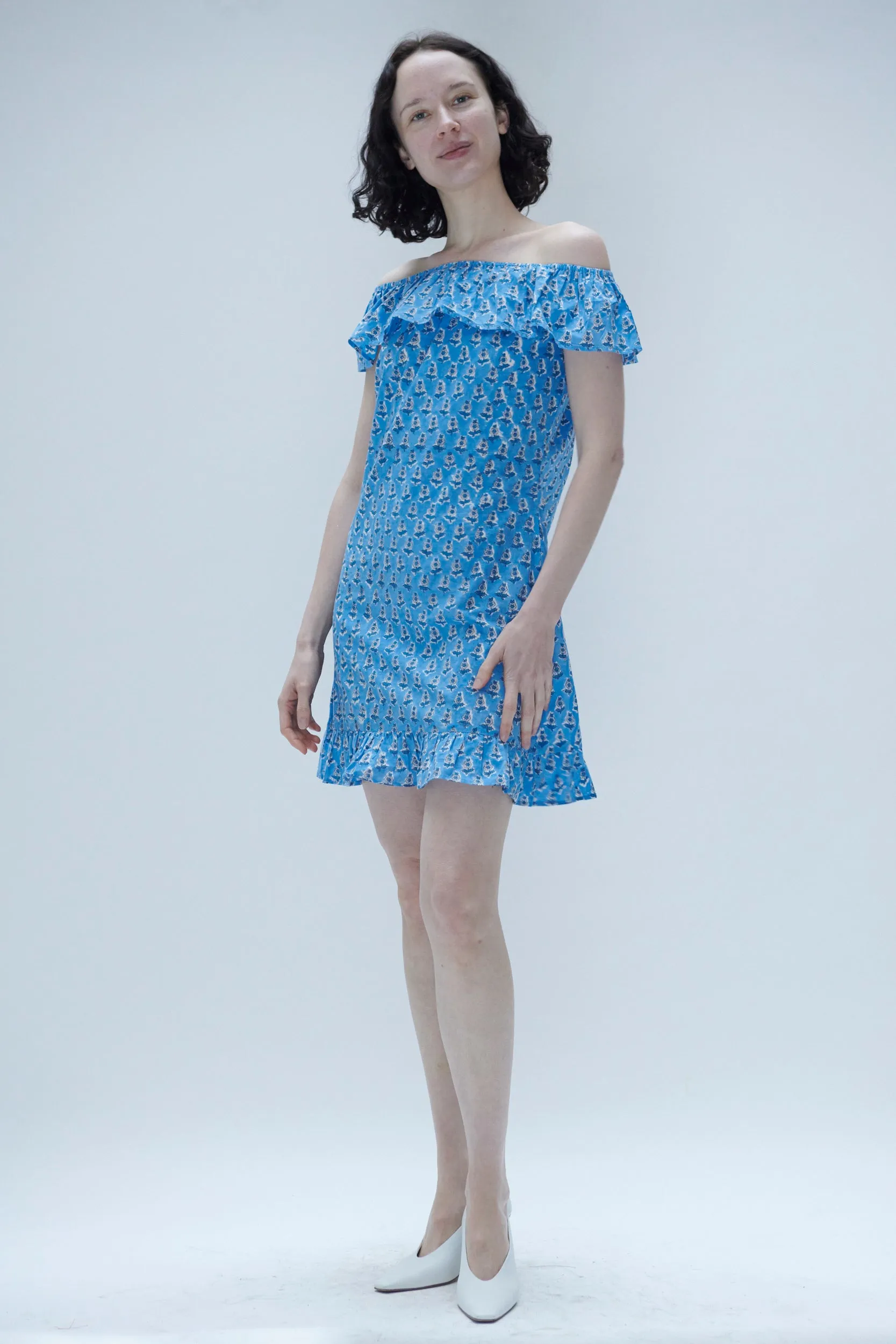 Holly Dress in Blue Floral sold by Batsheva product image thumbnail 5