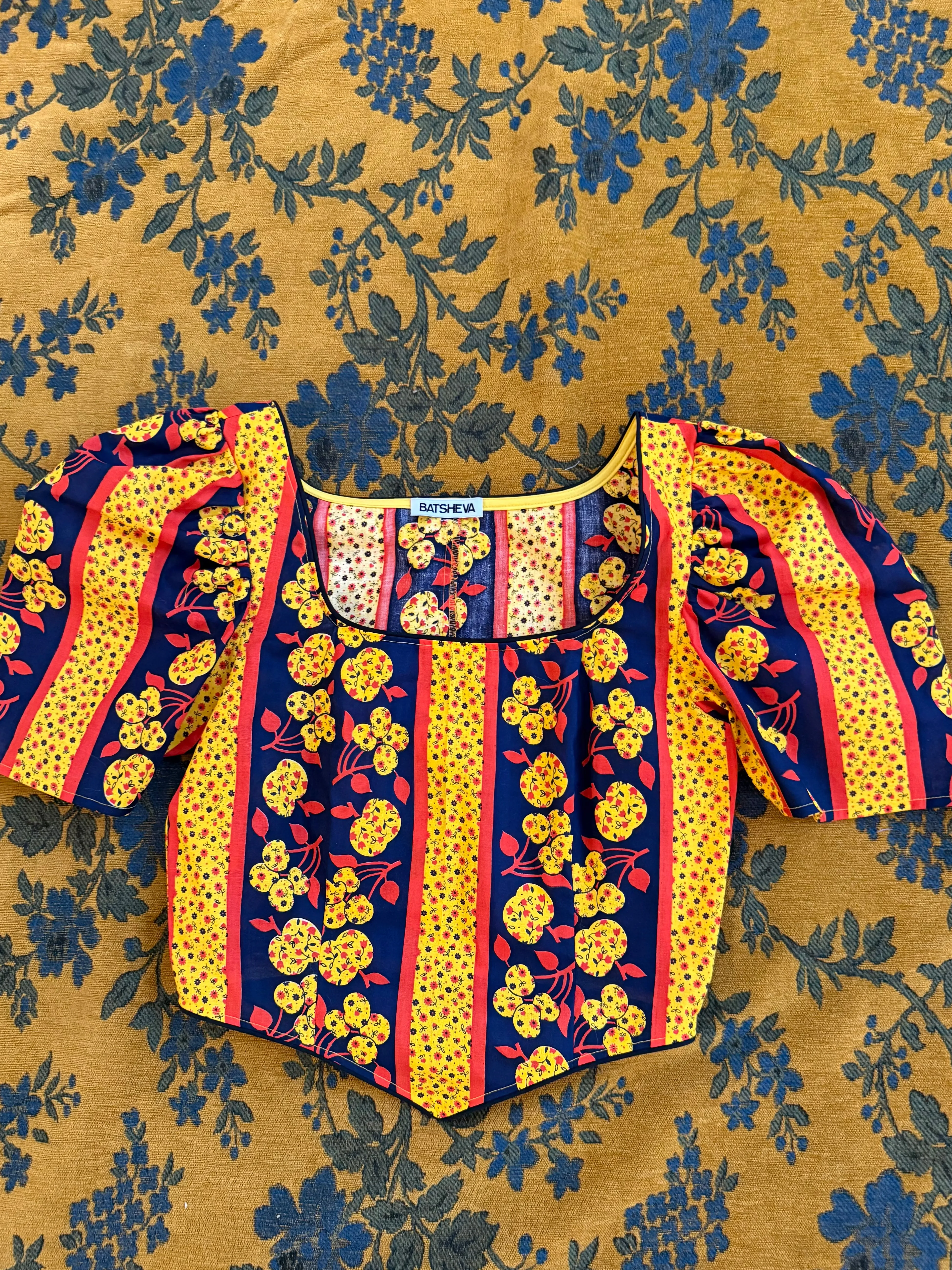 Dirndl Top in Vintage Apples and Flowers sold by Batsheva product image thumbnail 2