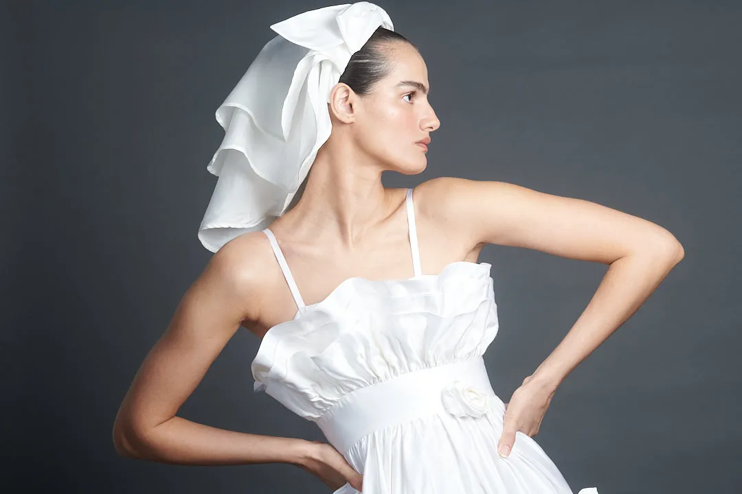 Bow Headband Veil sold by Batsheva product image thumbnail 2