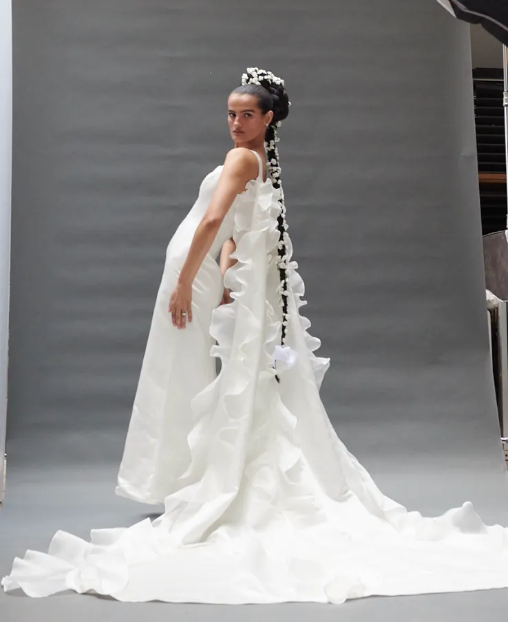 Removable Ruffle Train sold by Batsheva product image thumbnail 4