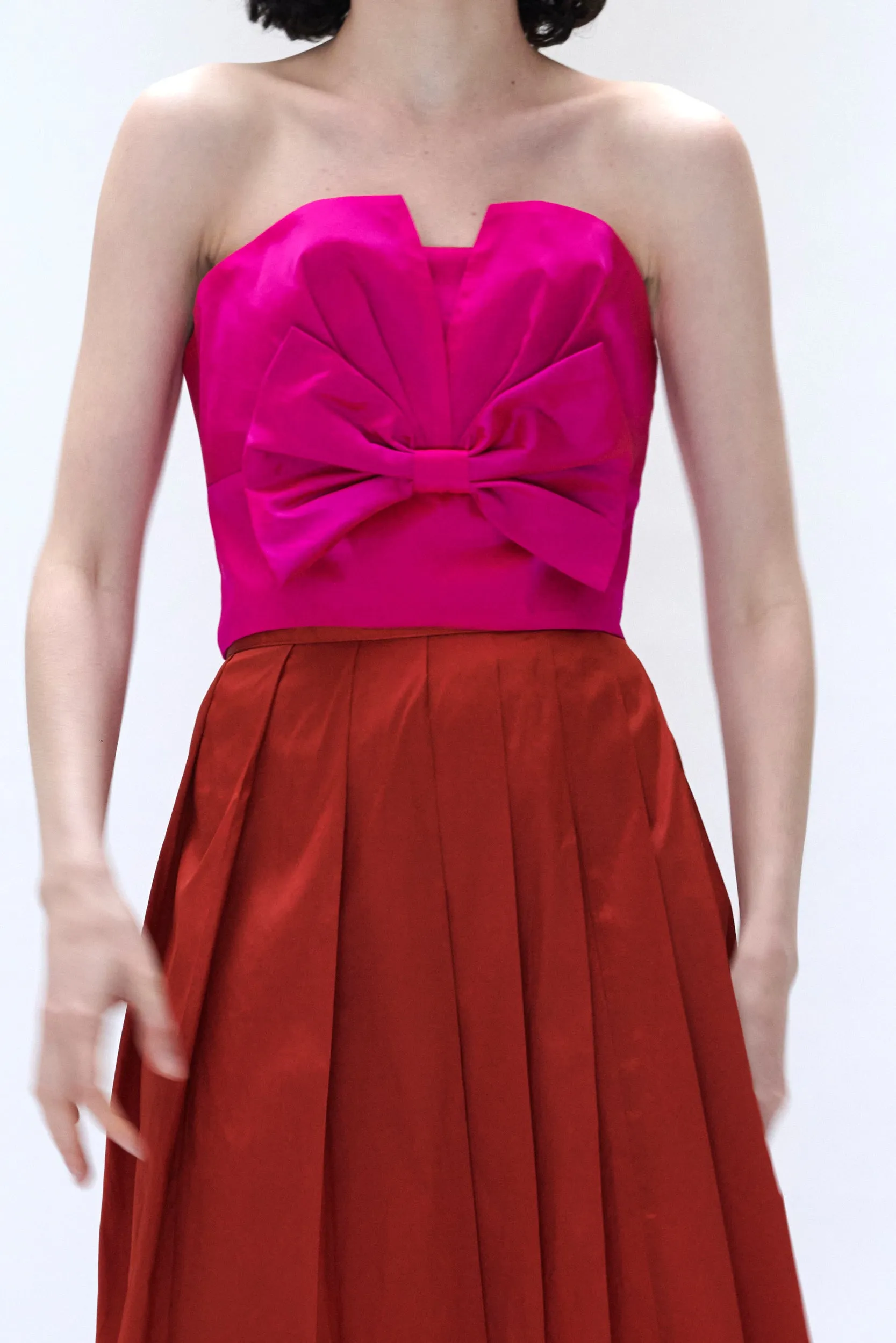 Nina Blouse in Fuschia Taffeta sold by Batsheva product image thumbnail 3