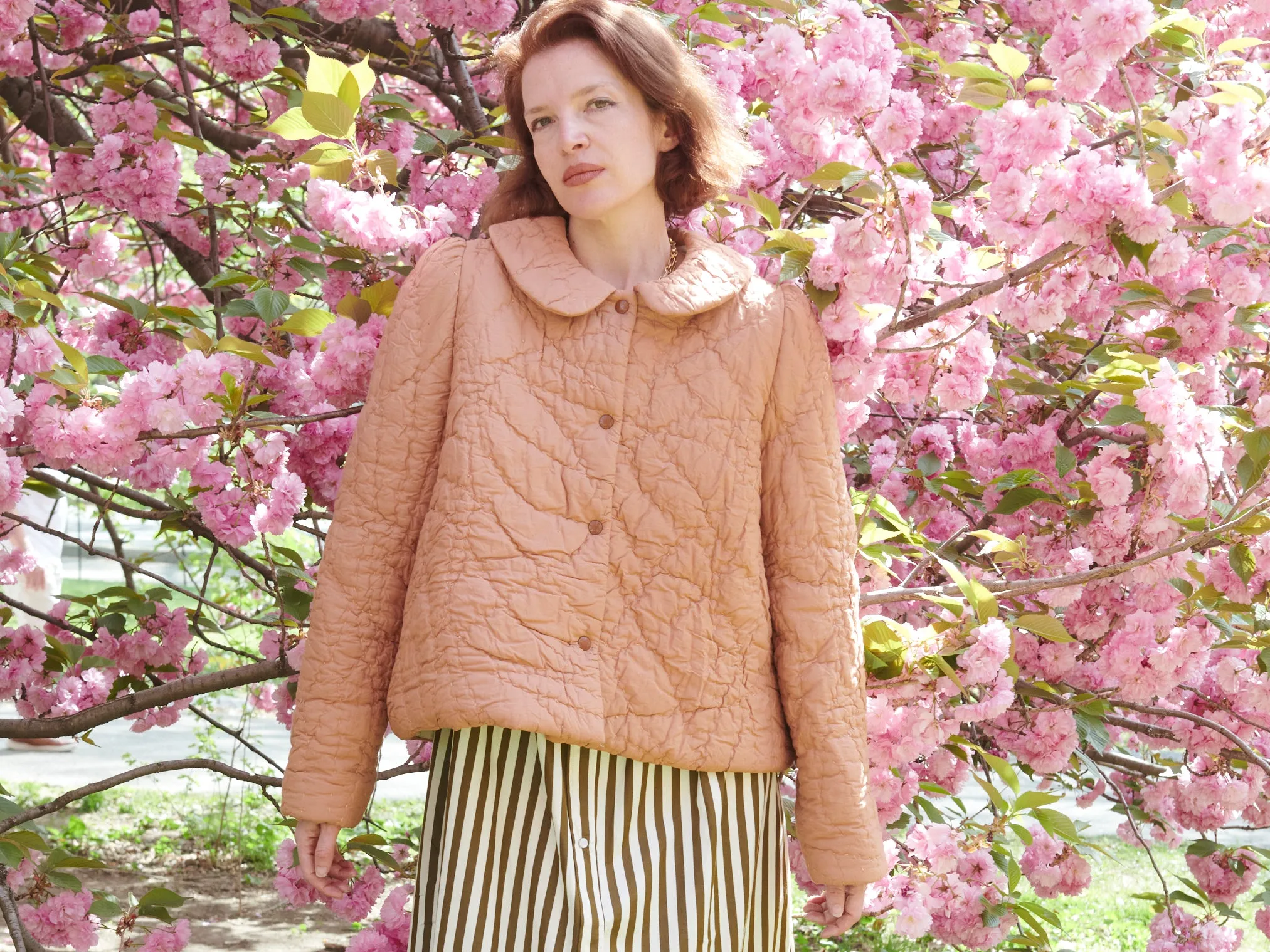 Coyuchi x Batsheva Quilted Jacket in Ginger sold by Batsheva product image thumbnail 5