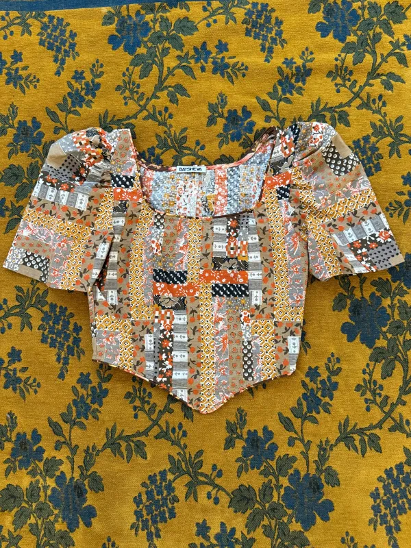 Dirndl Top in Vintage Patchwork made by Batsheva