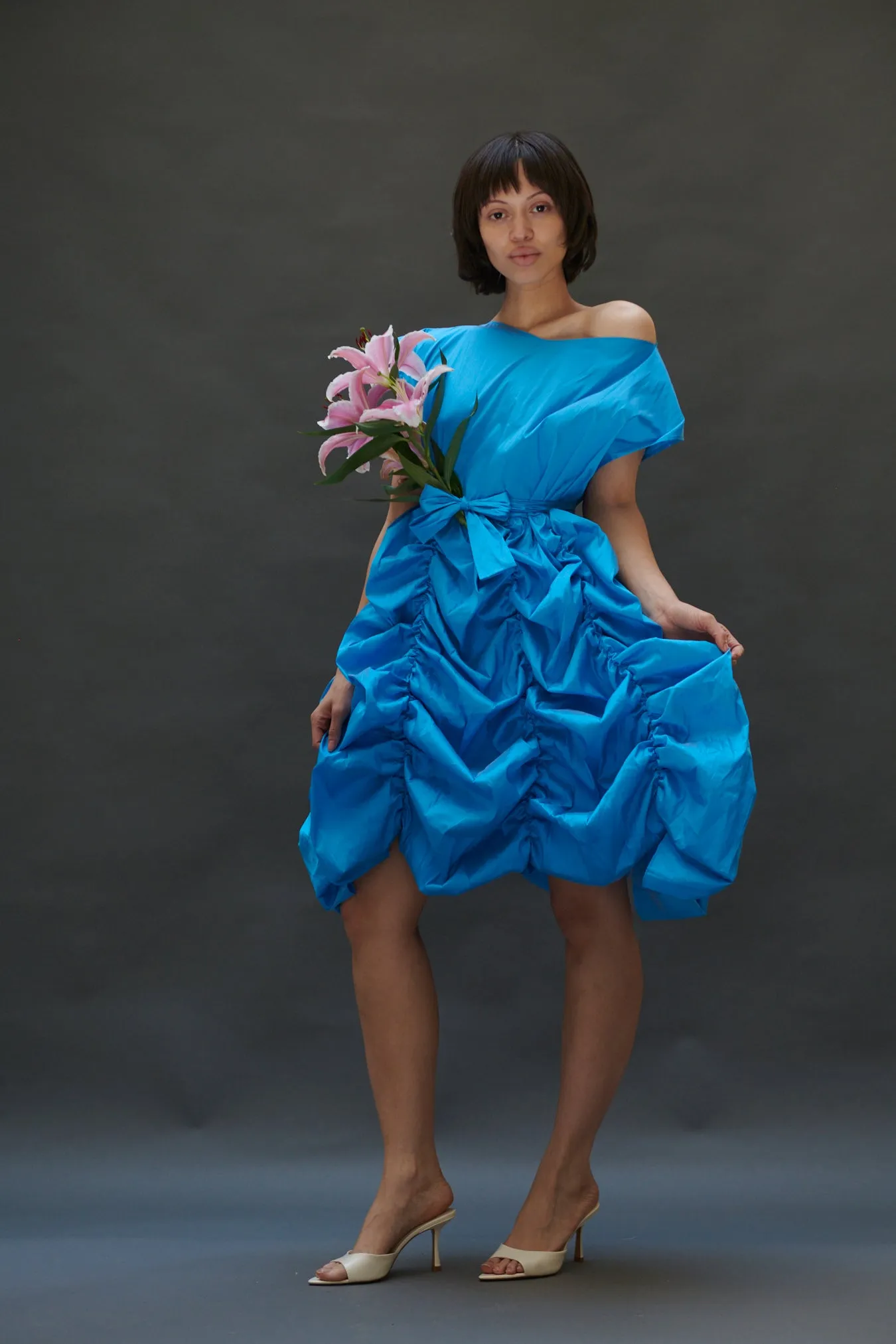 Lily Dress in Sky Taffeta sold by Batsheva product image thumbnail 2