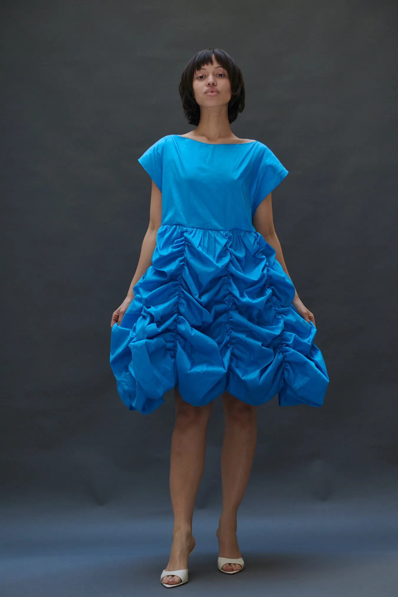 Lily Dress in Sky Taffeta sold by Batsheva product image thumbnail 4