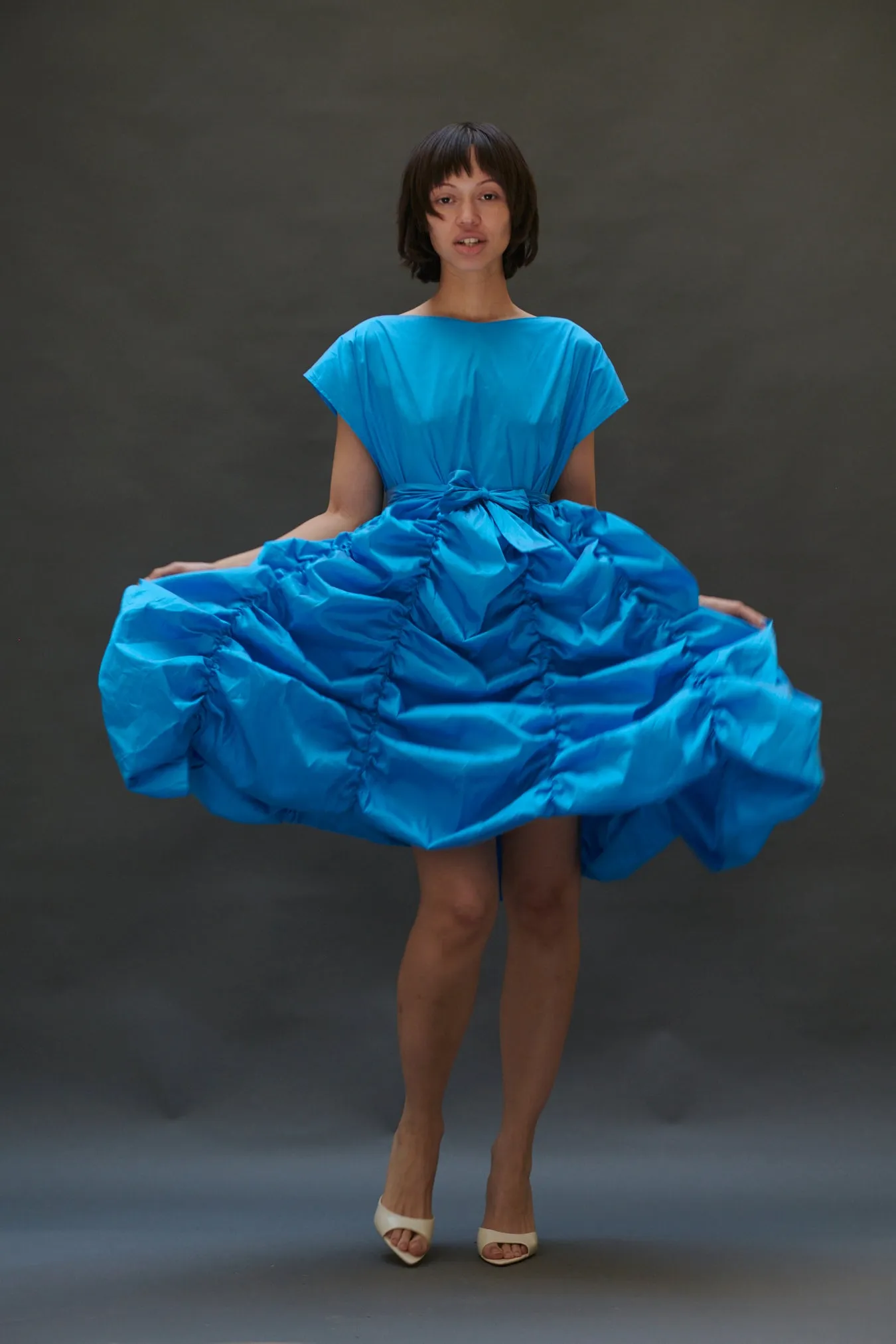 Lily Dress in Sky Taffeta sold by Batsheva product image thumbnail 3