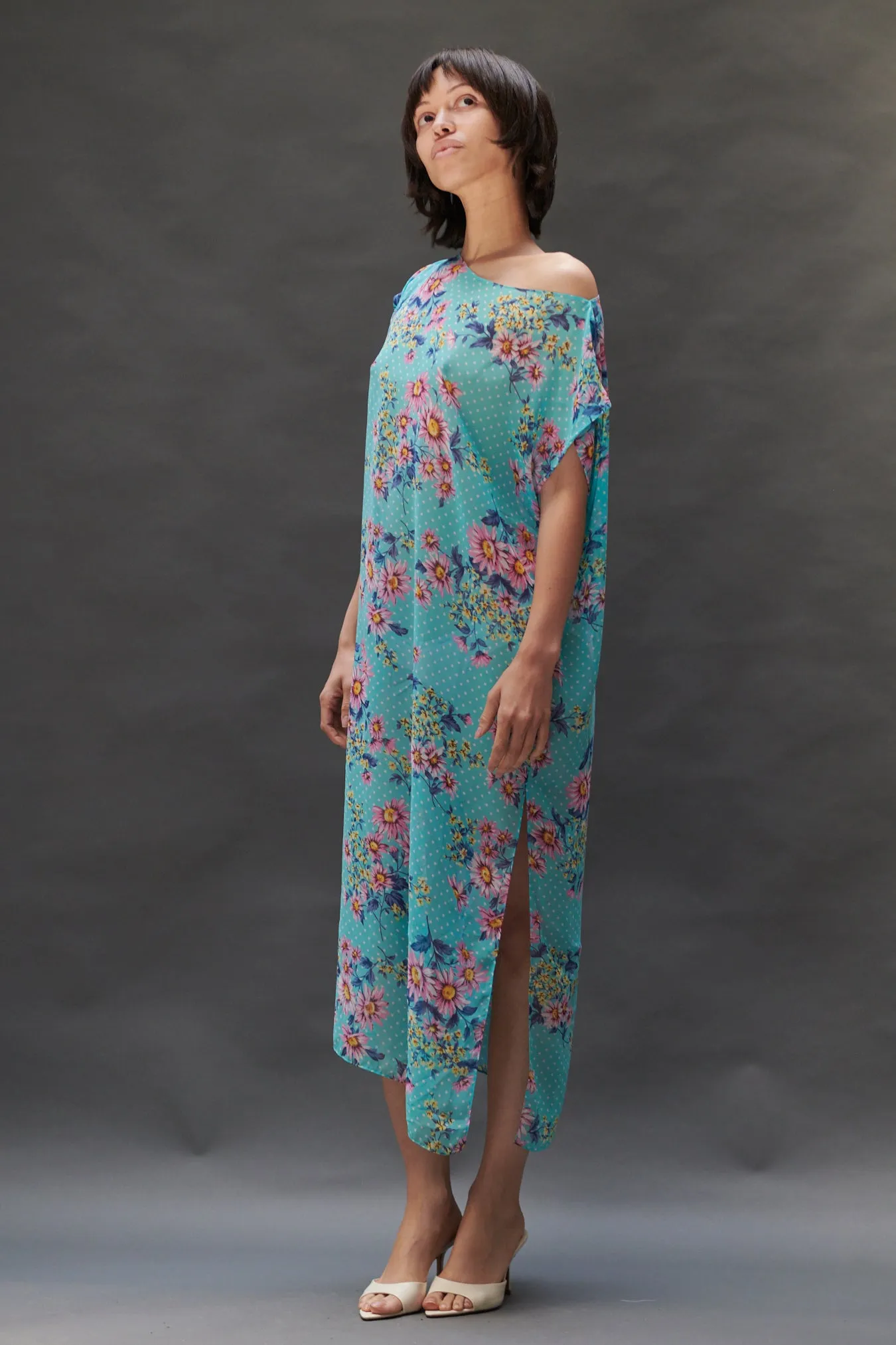 Caftan in Deadstock Floral Crepe sold by Batsheva product image thumbnail 3