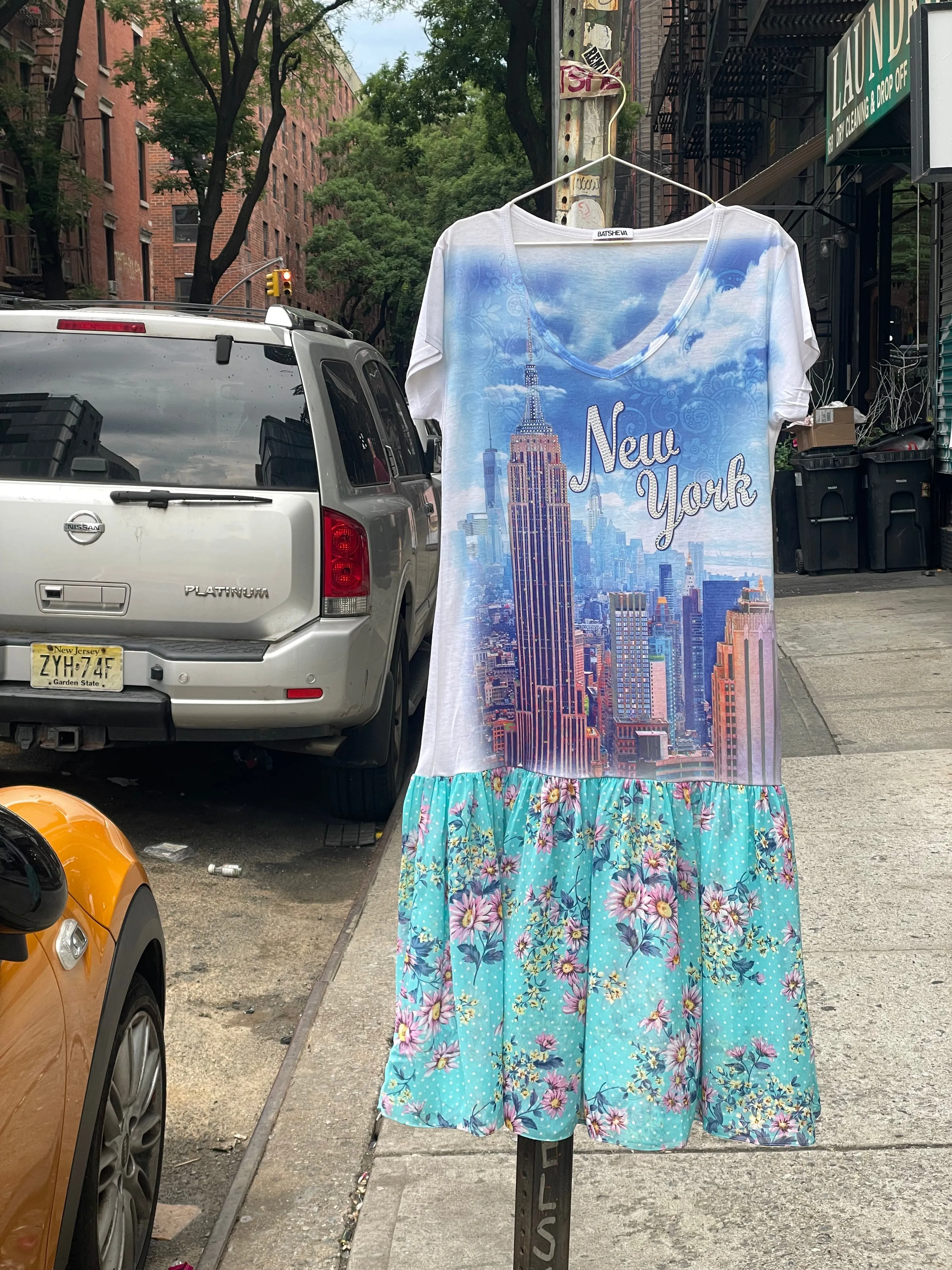 NEW YORK Bedazzled T-Shirt Dress in Empire State Building sold by Batsheva product image thumbnail 5