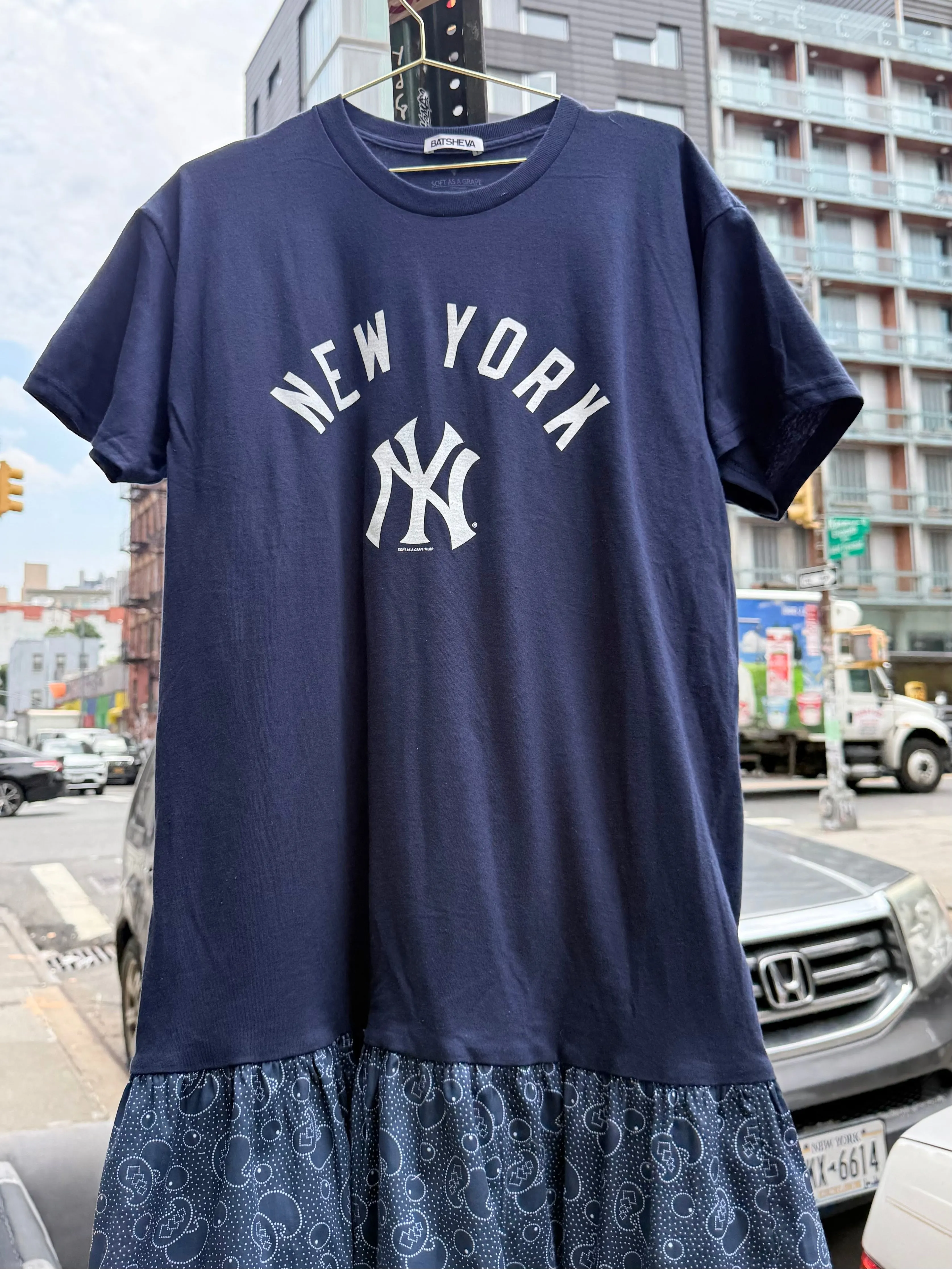 Yankees T-Shirt Dress in Blue sold by Batsheva product image thumbnail 3