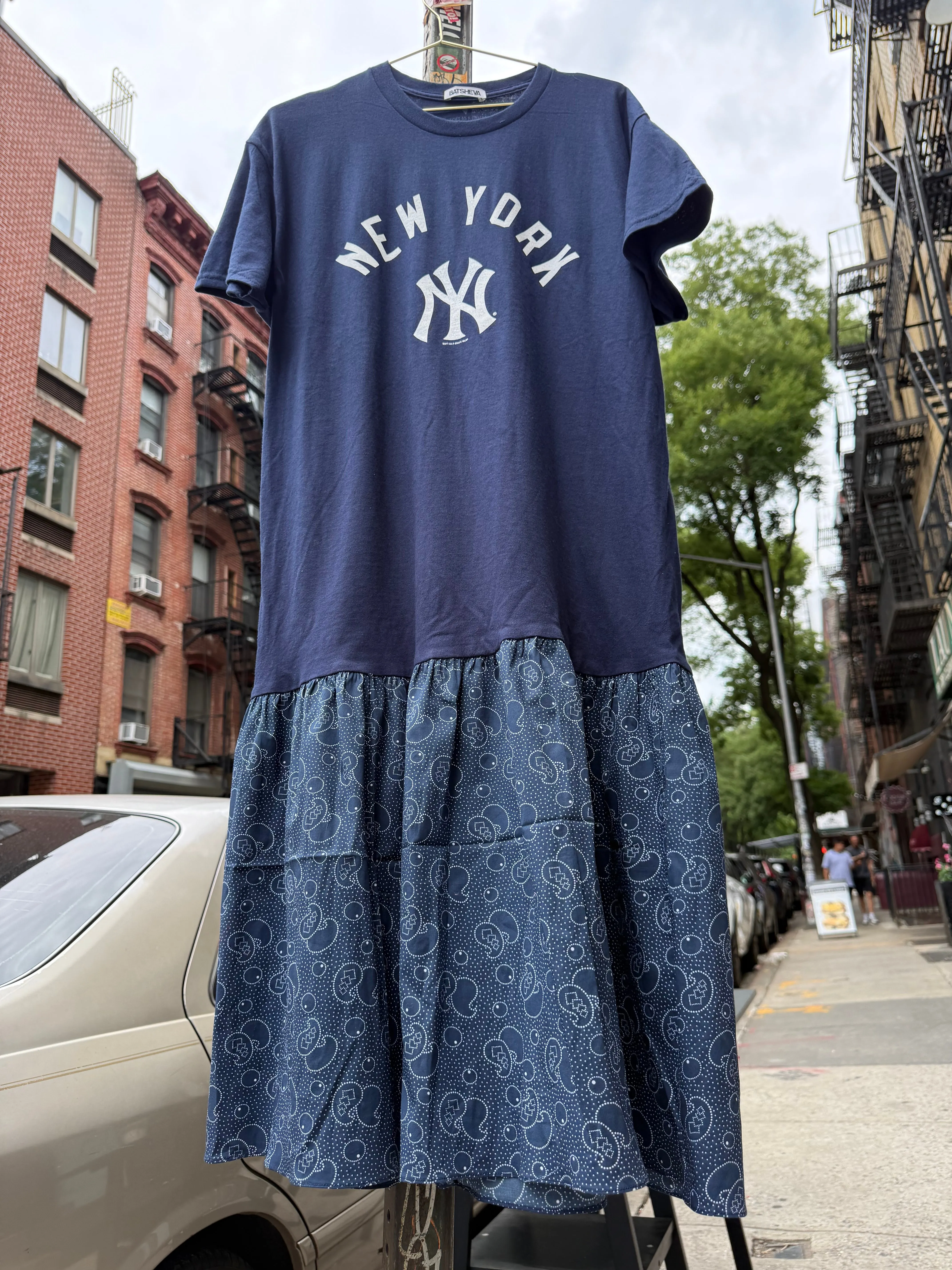 Yankees T-Shirt Dress in Blue sold by Batsheva product image thumbnail 2