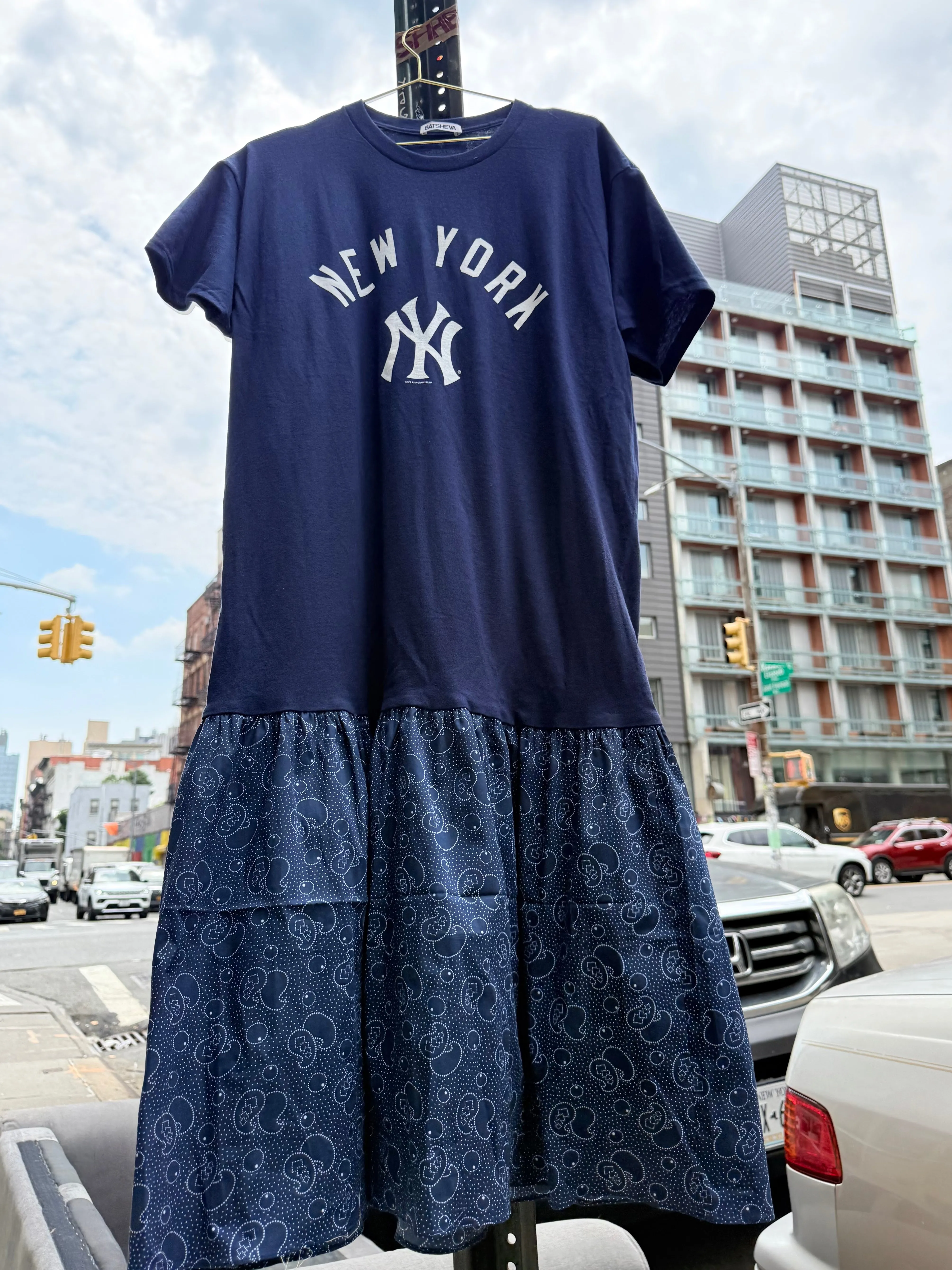 Yankees T-Shirt Dress in Blue sold by Batsheva product image thumbnail 5