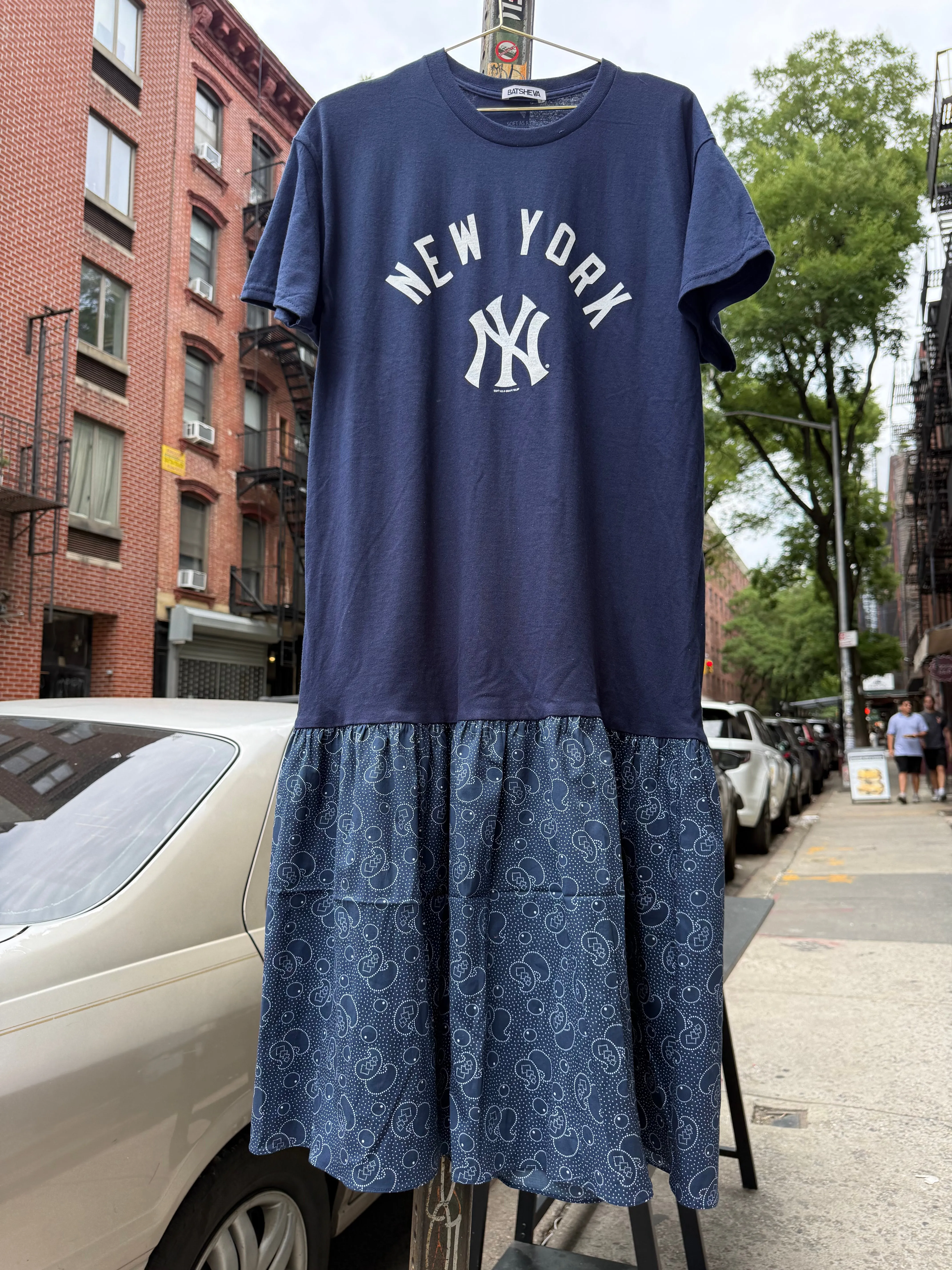 Yankees T-Shirt Dress in Blue sold by Batsheva product image thumbnail 4