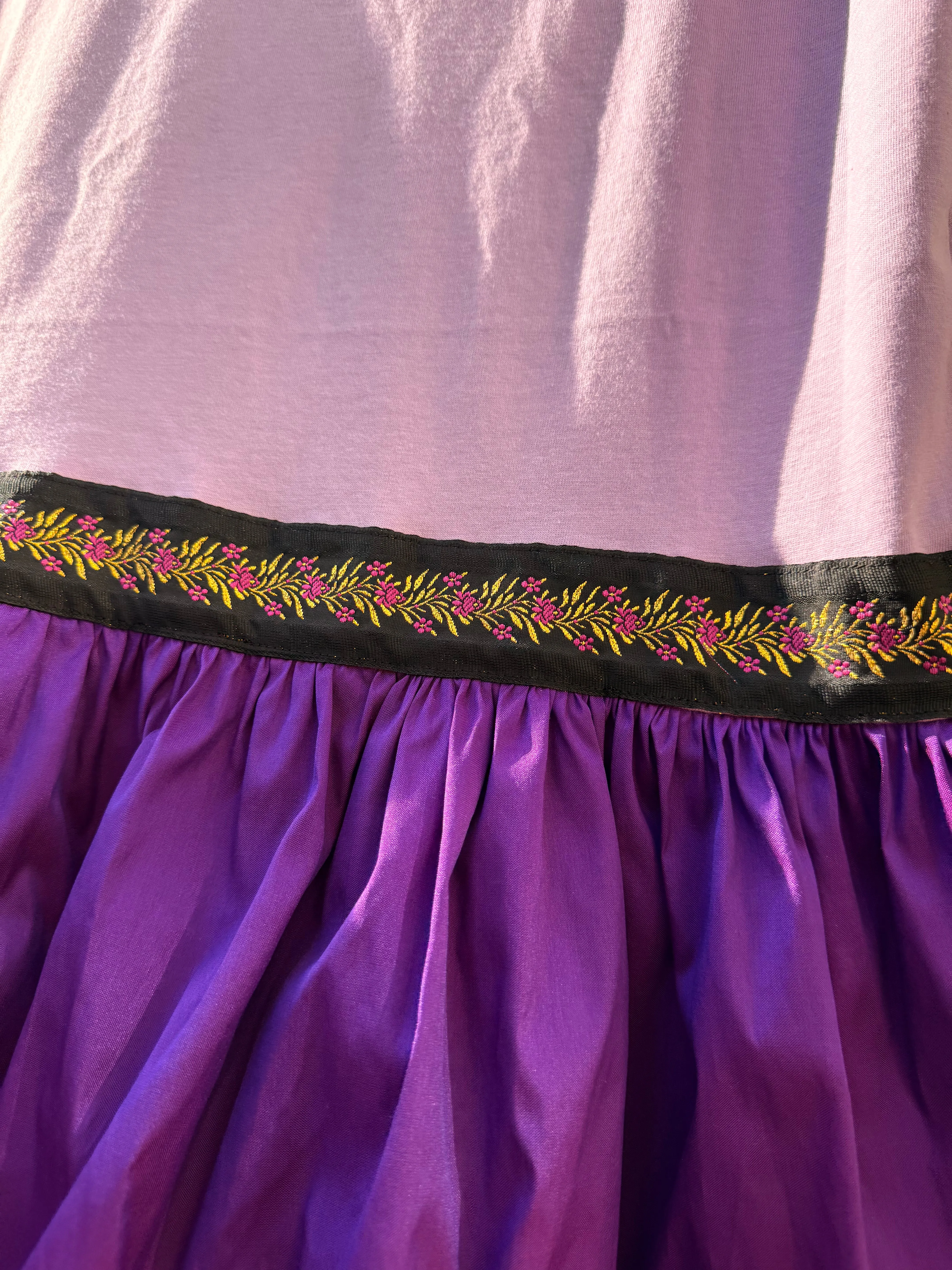 Plum T-Shirt Dress with Taffeta sold by Batsheva product image thumbnail 3