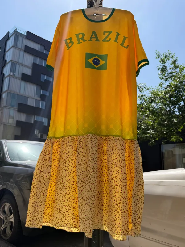 One-of-a-Kind Brazil Jersey Dress made by Batsheva
