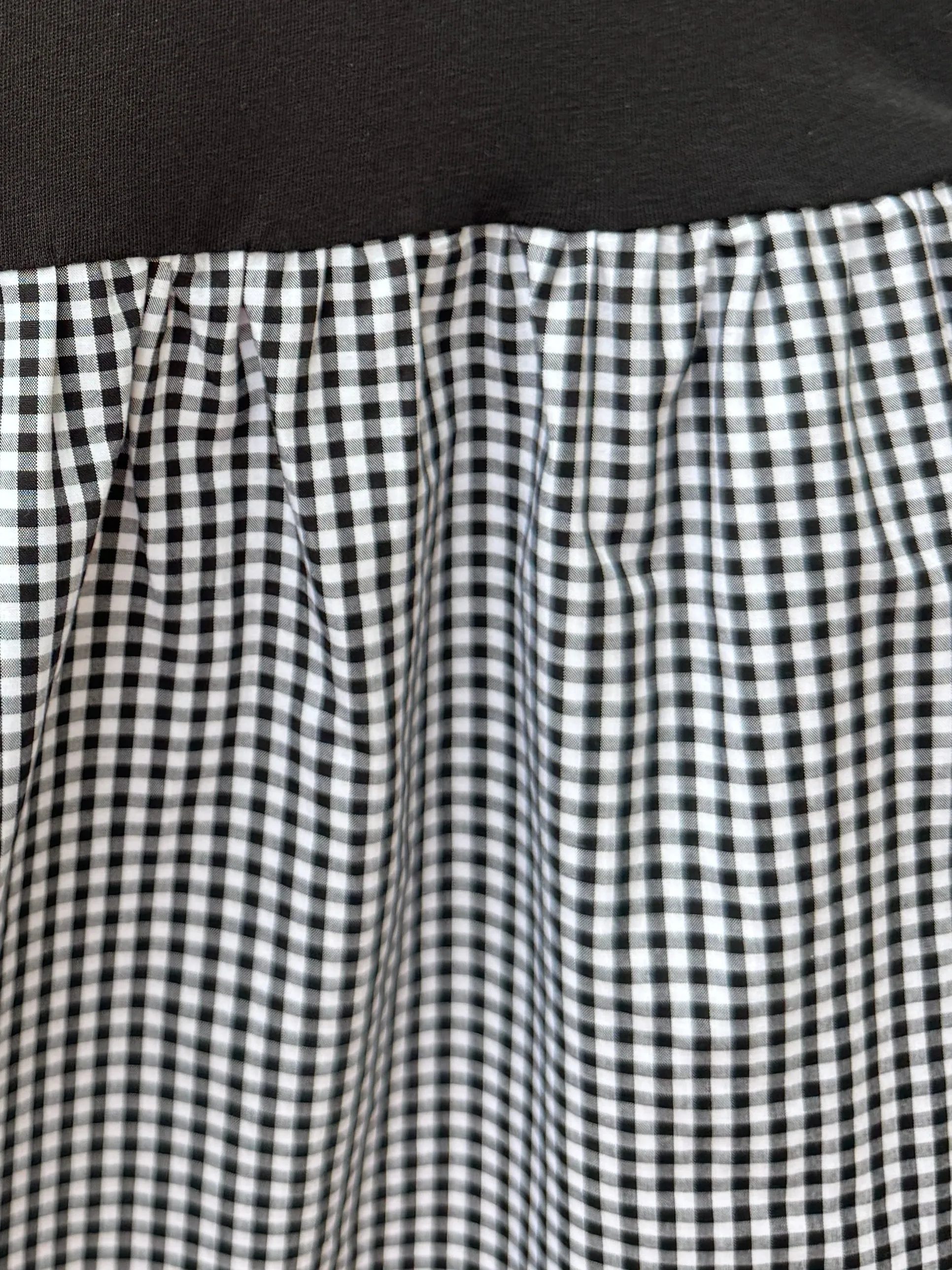 KNICKS NBA Champions T-Shirt Dress in Black Gingham sold by Batsheva product image thumbnail 2