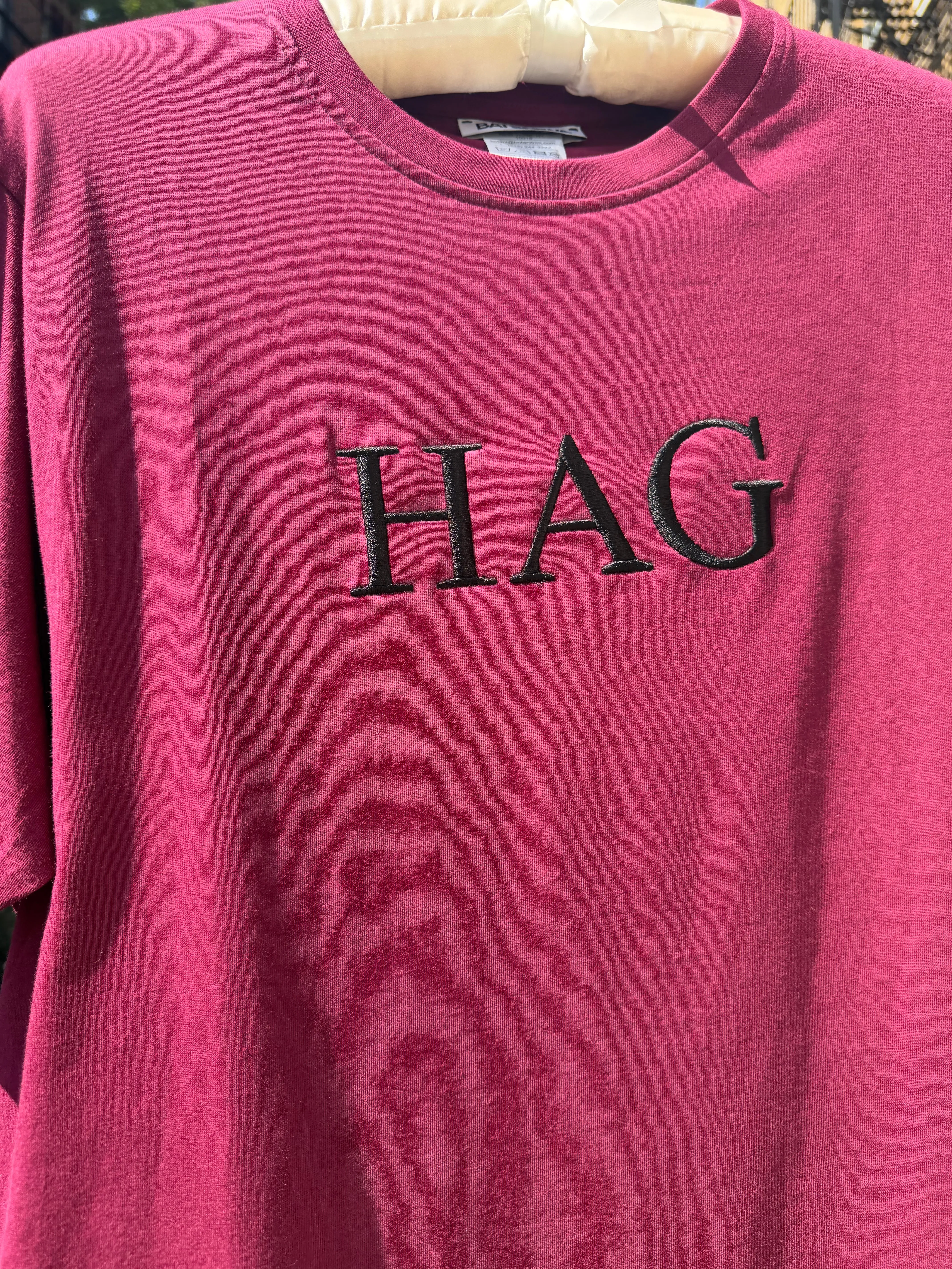 HAG Embroidered Wine Tee Shirt sold by Batsheva product image thumbnail 5