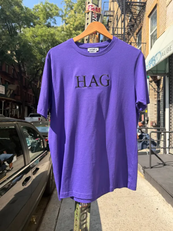 HAG Embroidered Grape Tee Shirt made by Batsheva