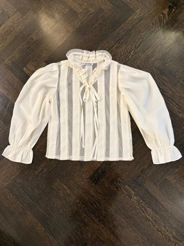 Kier Blouse in Ivory made by Batsheva