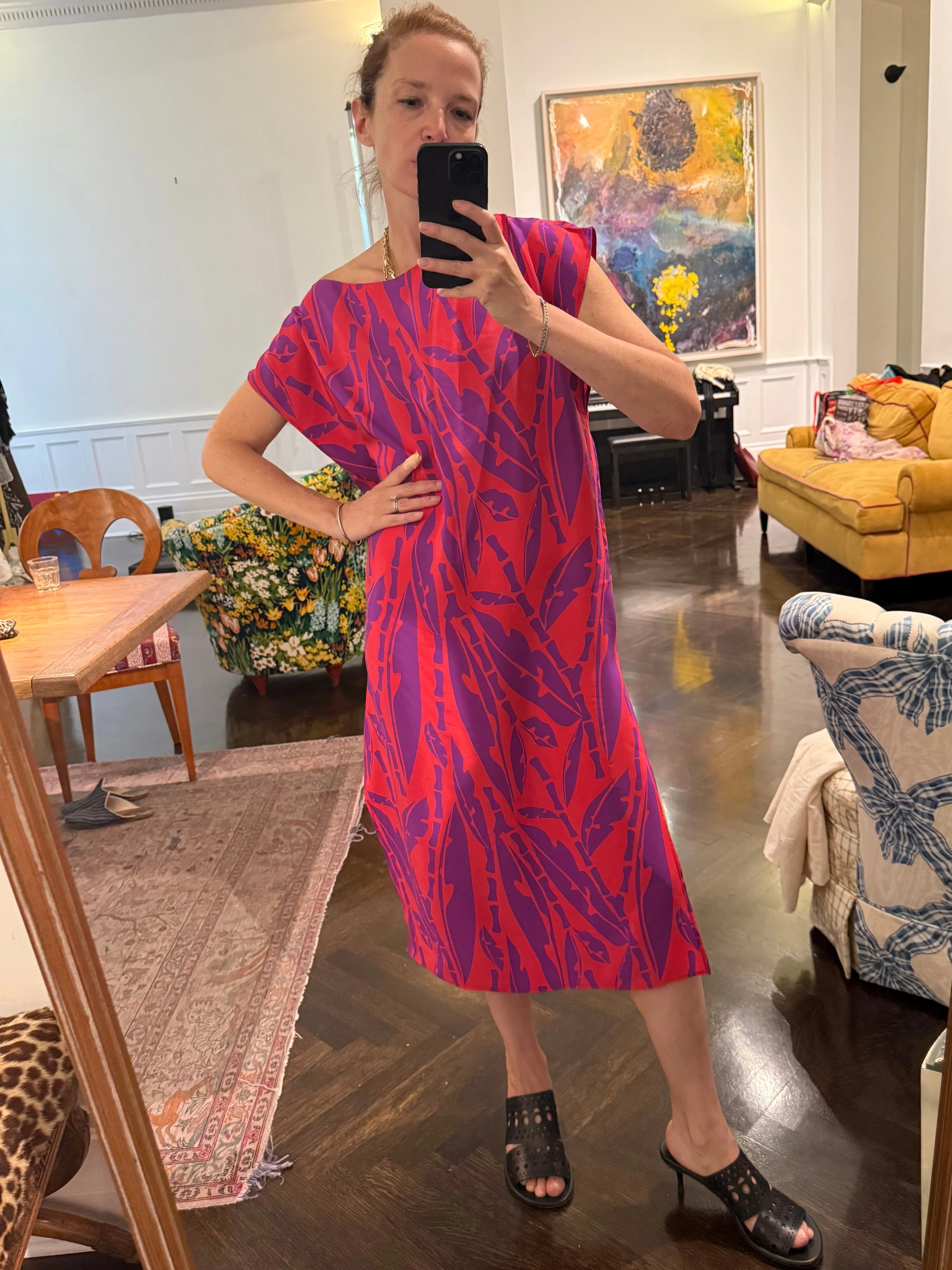 Caftan in Tropical Silk Crepe sold by Batsheva product image thumbnail 3