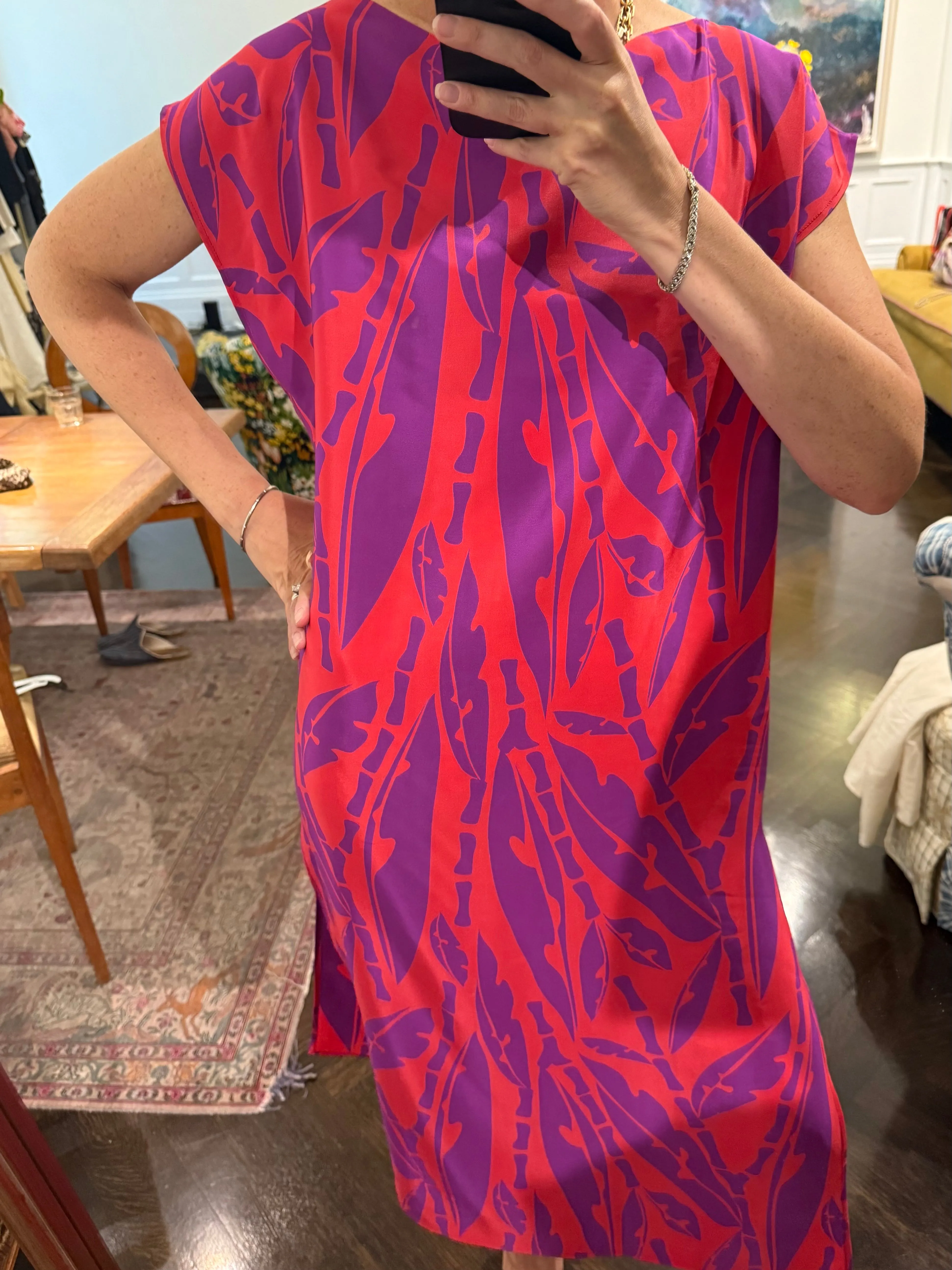 Caftan in Tropical Silk Crepe sold by Batsheva product image thumbnail 5