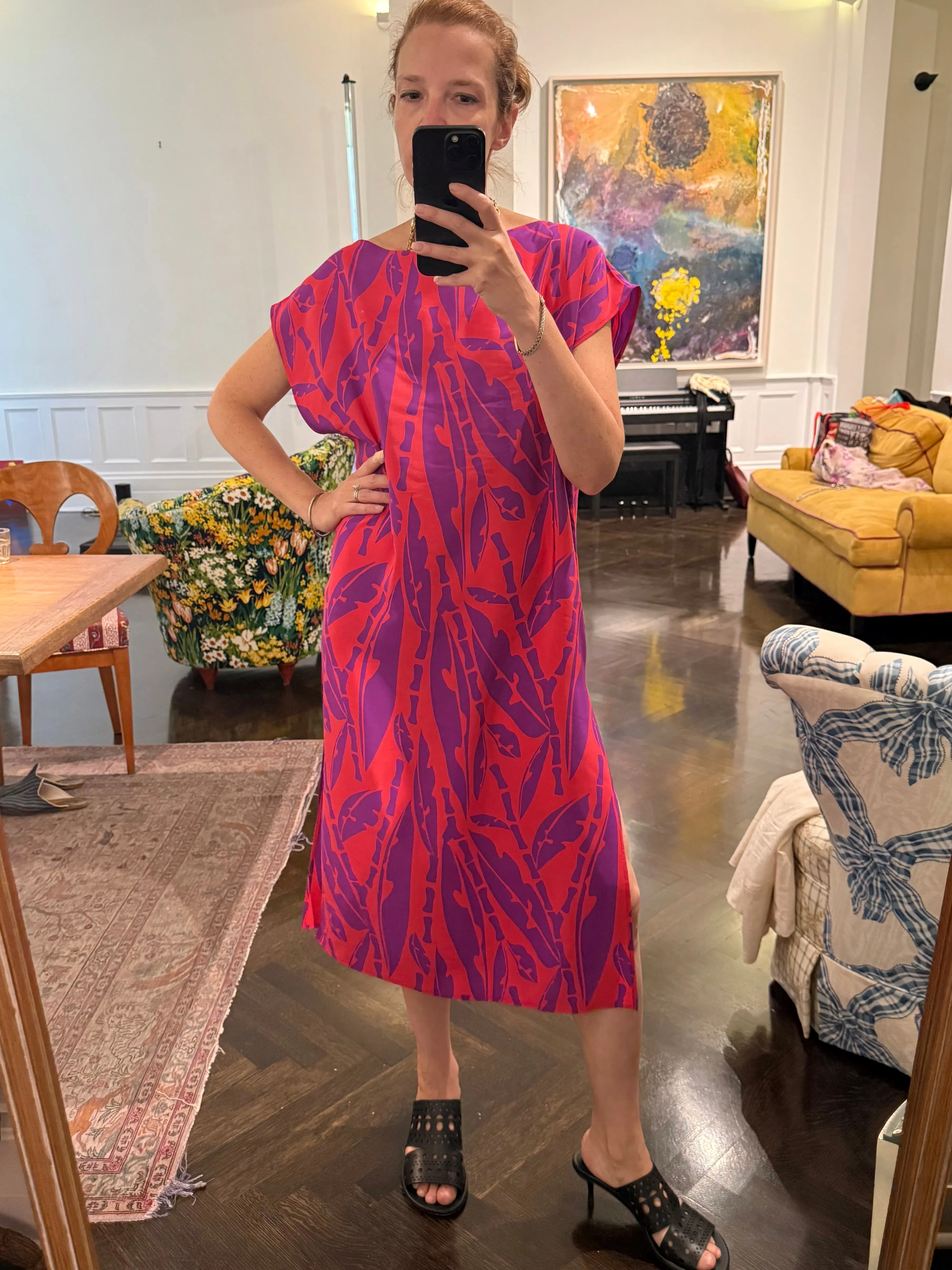 Caftan in Tropical Silk Crepe sold by Batsheva product image thumbnail 2