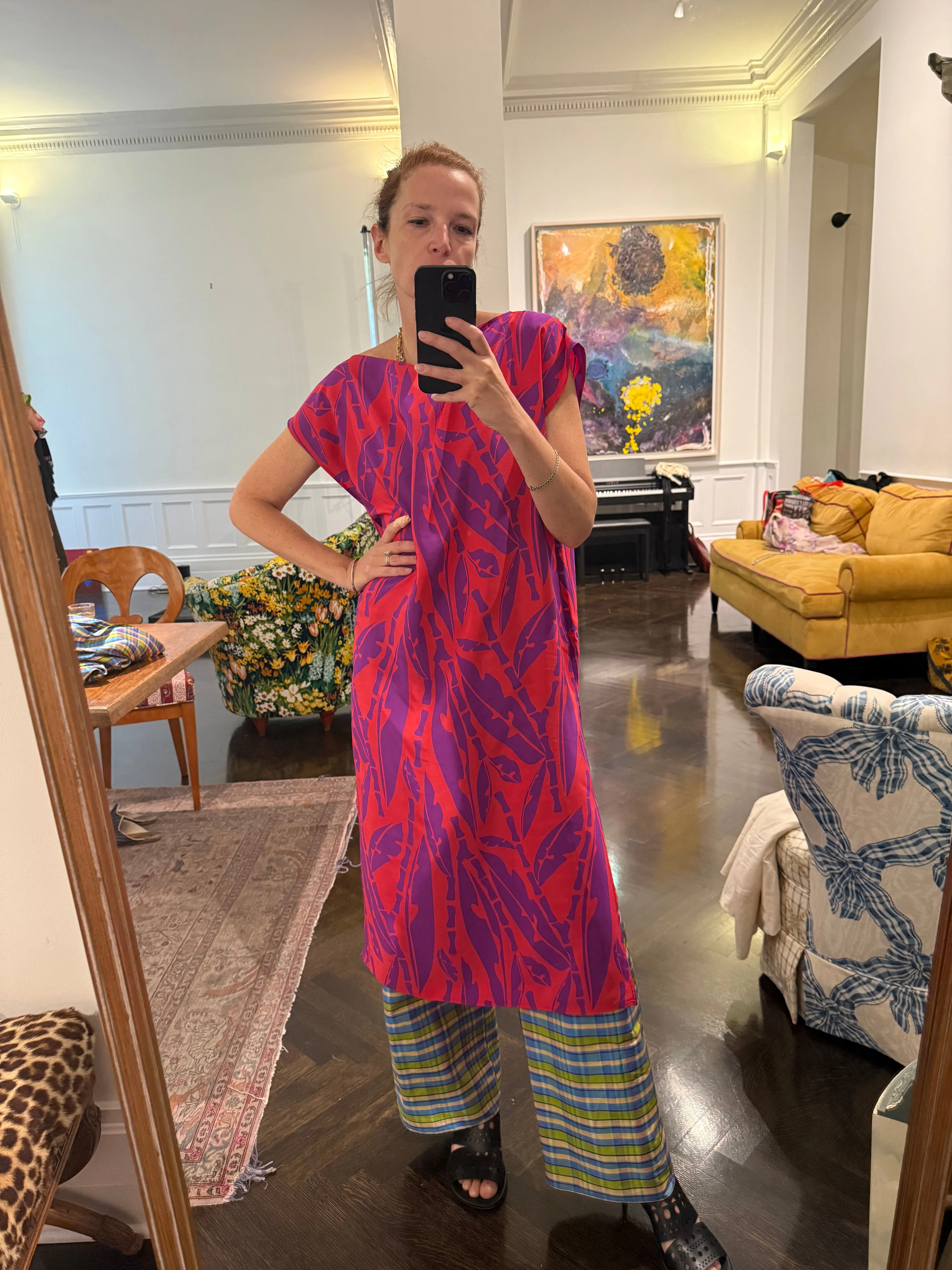 Caftan in Tropical Silk Crepe sold by Batsheva product image thumbnail 4