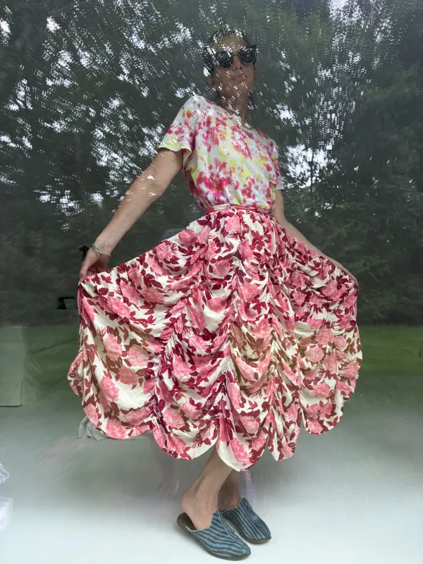 Anja Skirt in Garnet Rose made by Batsheva