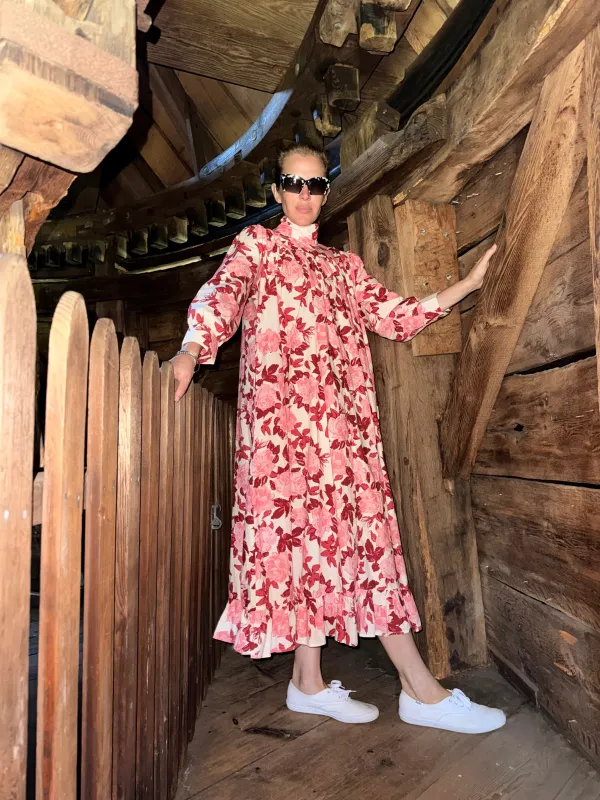 Iva Dress in Garnet Rose made by Batsheva