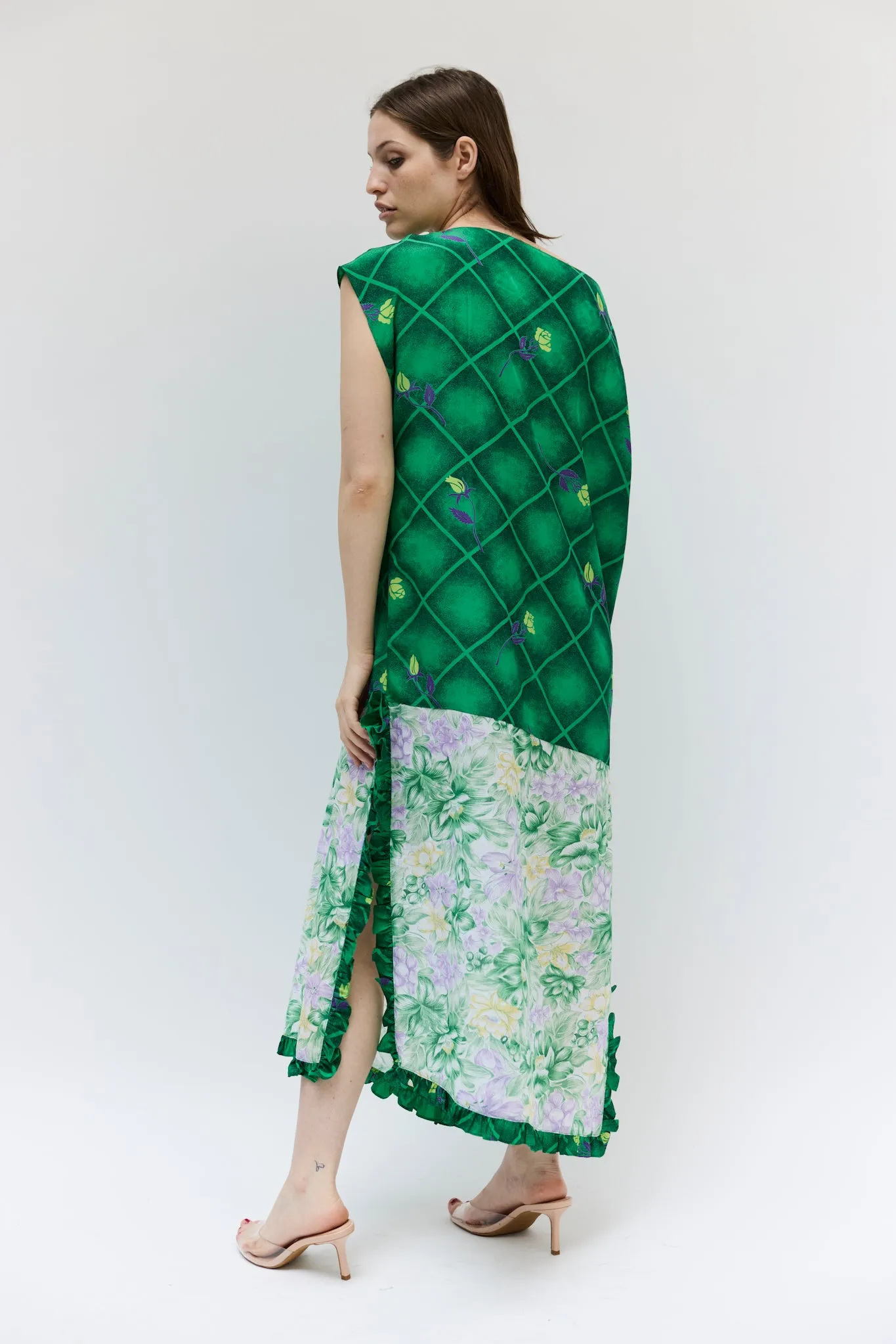 Caftan in Vintage Green Printed Fabric sold by Batsheva product image thumbnail 2