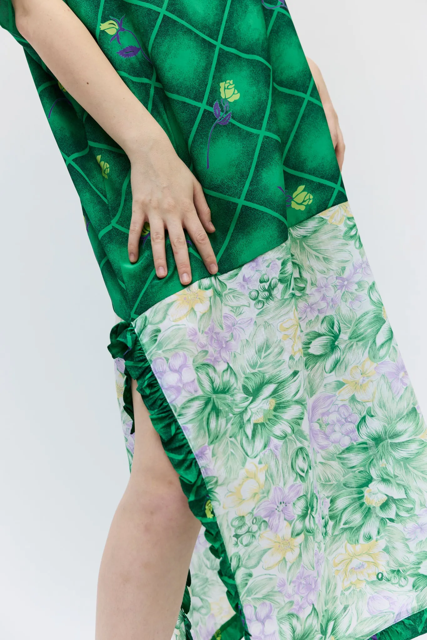 Caftan in Vintage Green Printed Fabric sold by Batsheva product image thumbnail 4