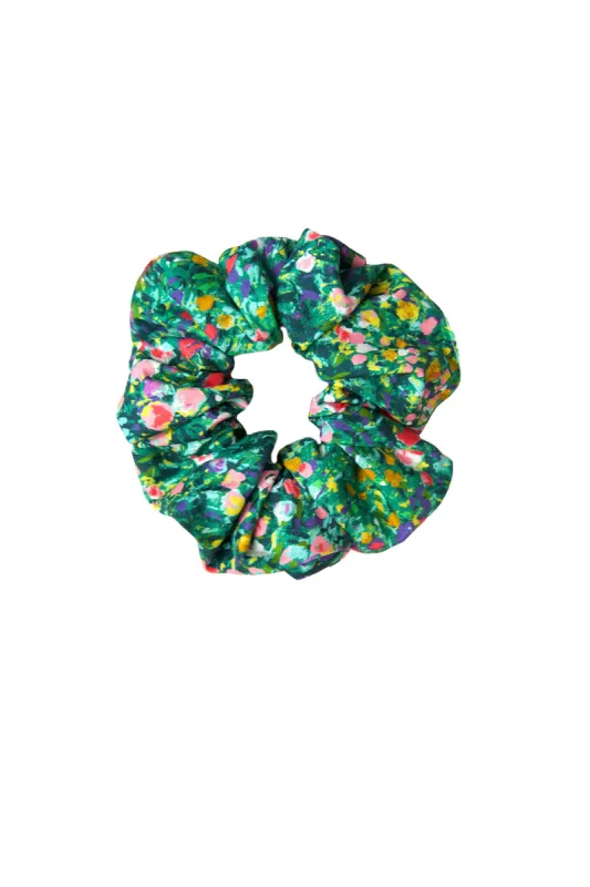 Scrunchie in Green Floral sold by Batsheva
