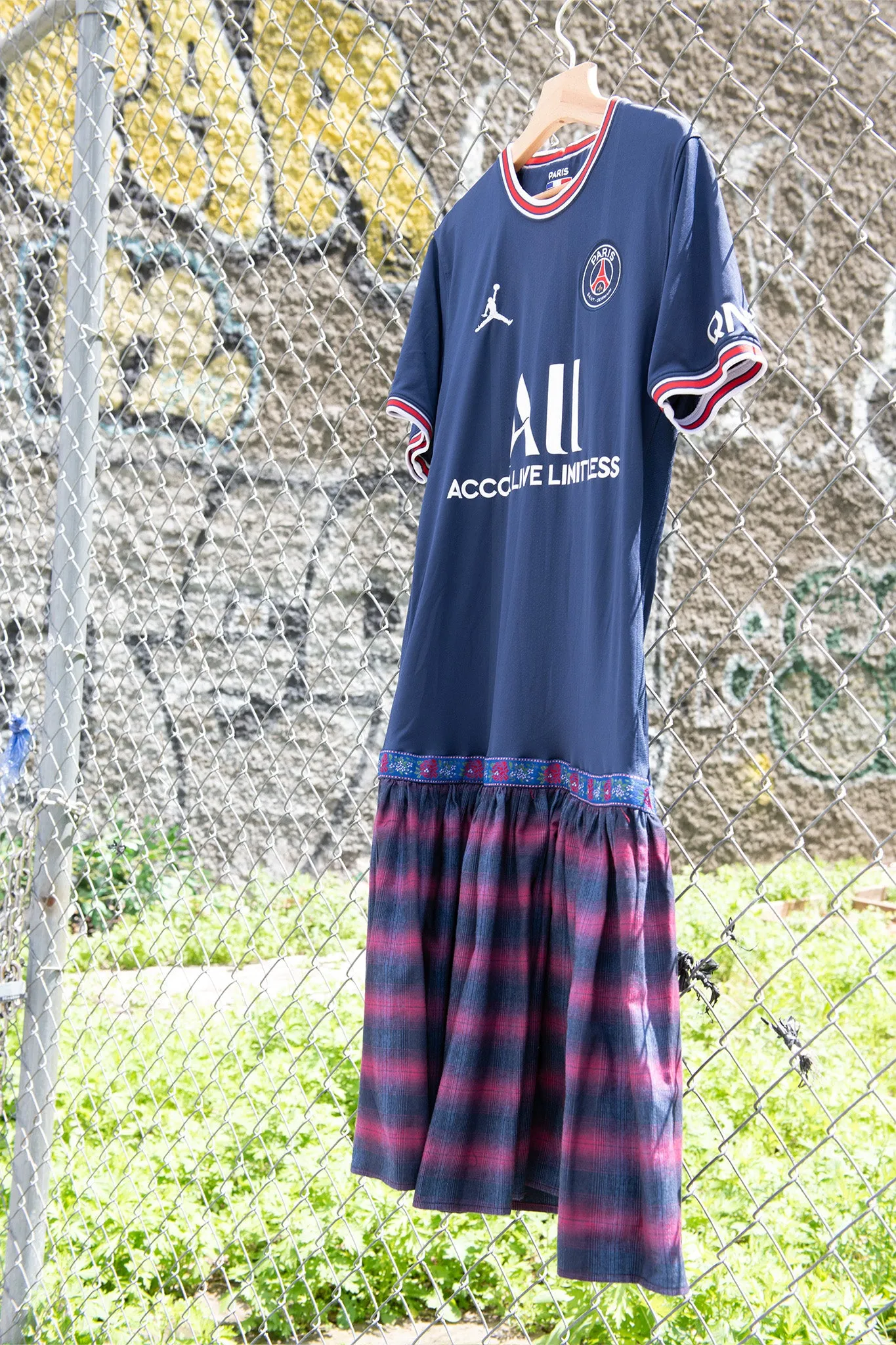 One-of-a-Kind Vintage Paris Saint-Germain Jersey Dress sold by Batsheva