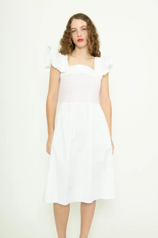 Sample Sale Smocked Cotton Dress sold by Batsheva