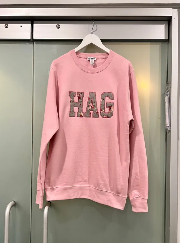 BATSHEVA HAG Sweatshirt in Pink and Floral made by Batsheva