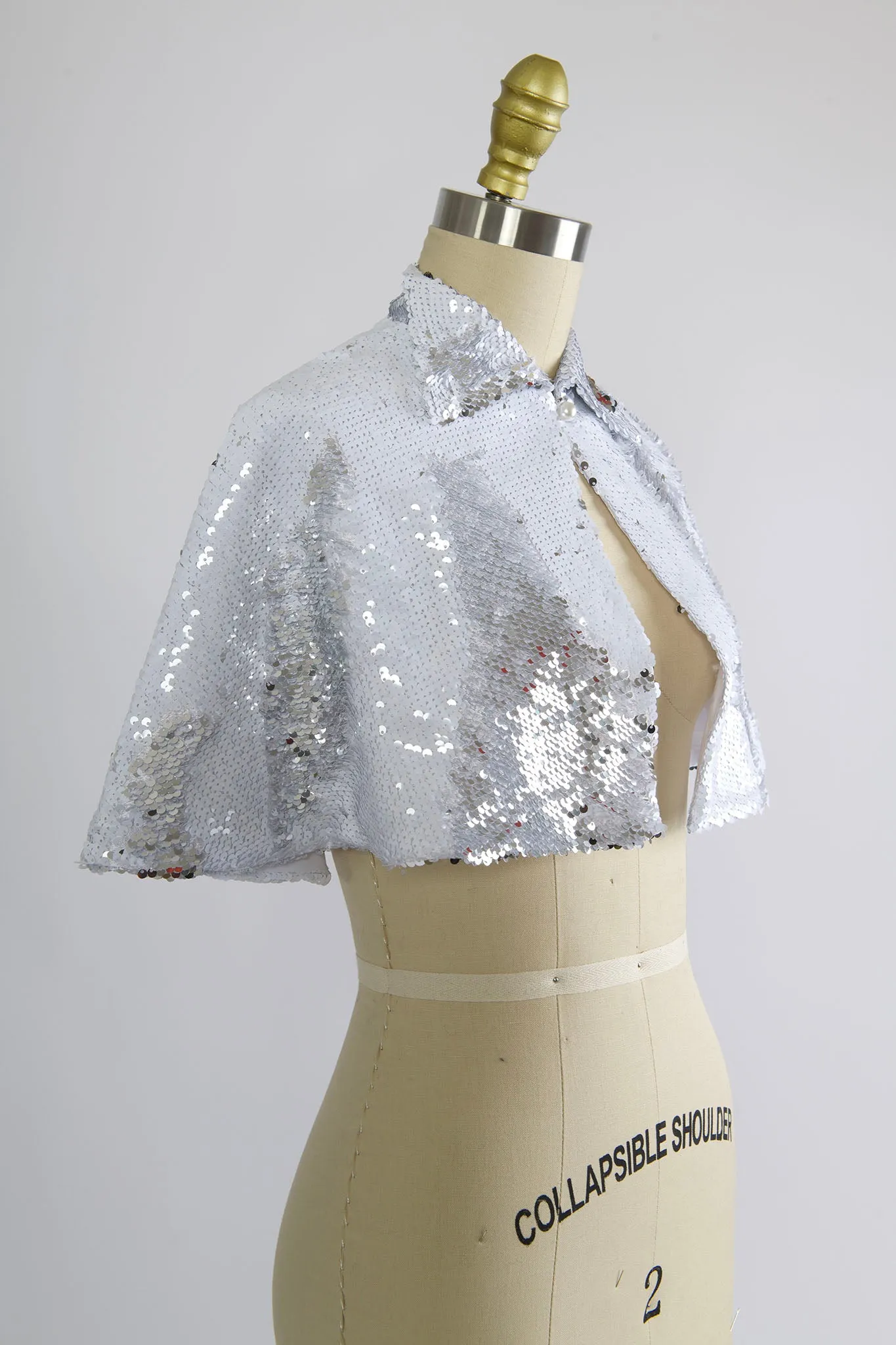 Synergy Cape in Silver & White Sequin sold by Batsheva product image thumbnail 2