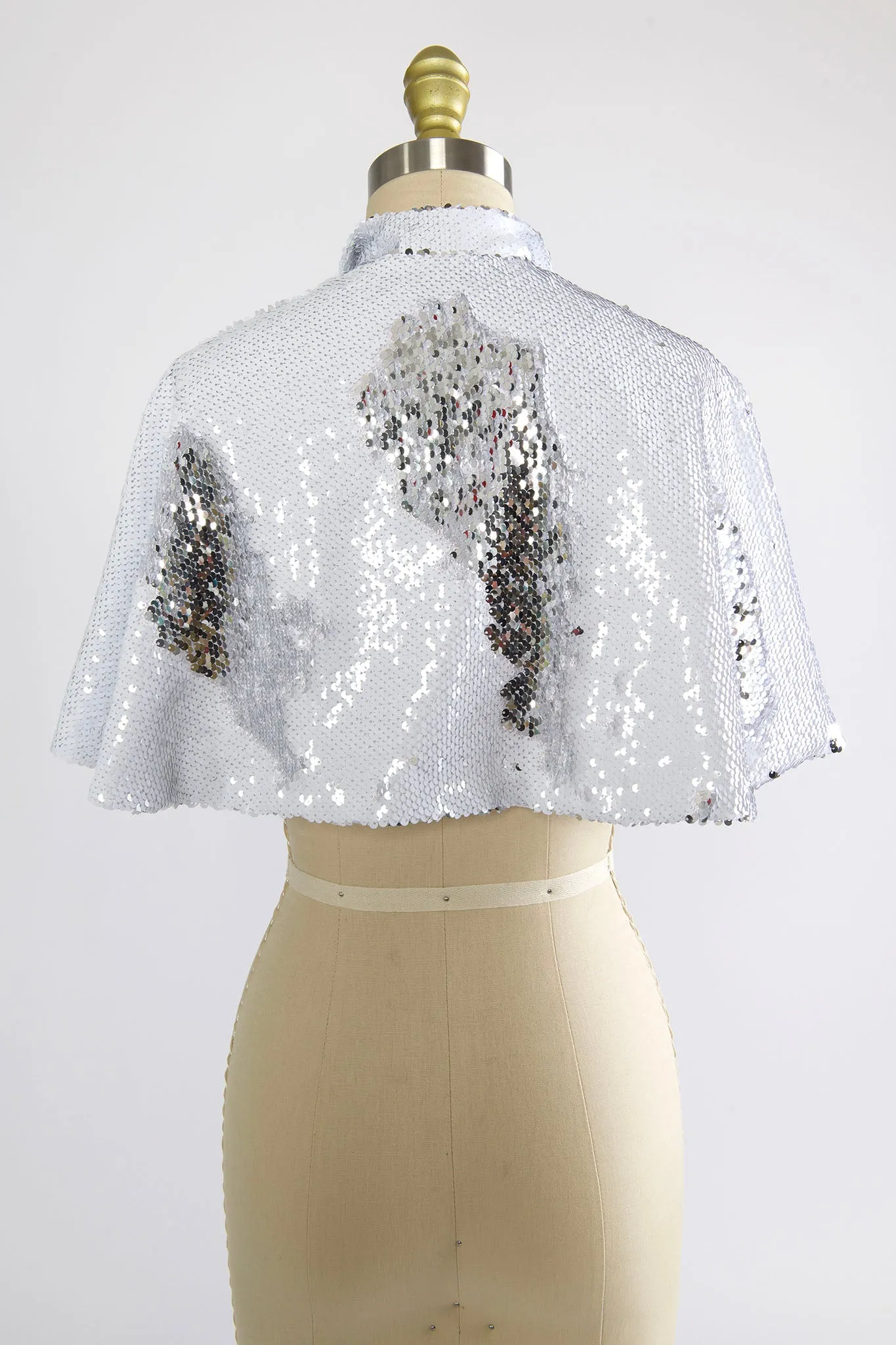 Synergy Cape in Silver & White Sequin sold by Batsheva product image thumbnail 3