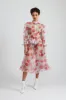 Grace Blouse in Painted Rose Organza sold by Batsheva