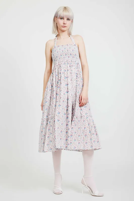 Laura Ashley x BATSHEVA Gwen Dress in Duxford Pines sold by Batsheva