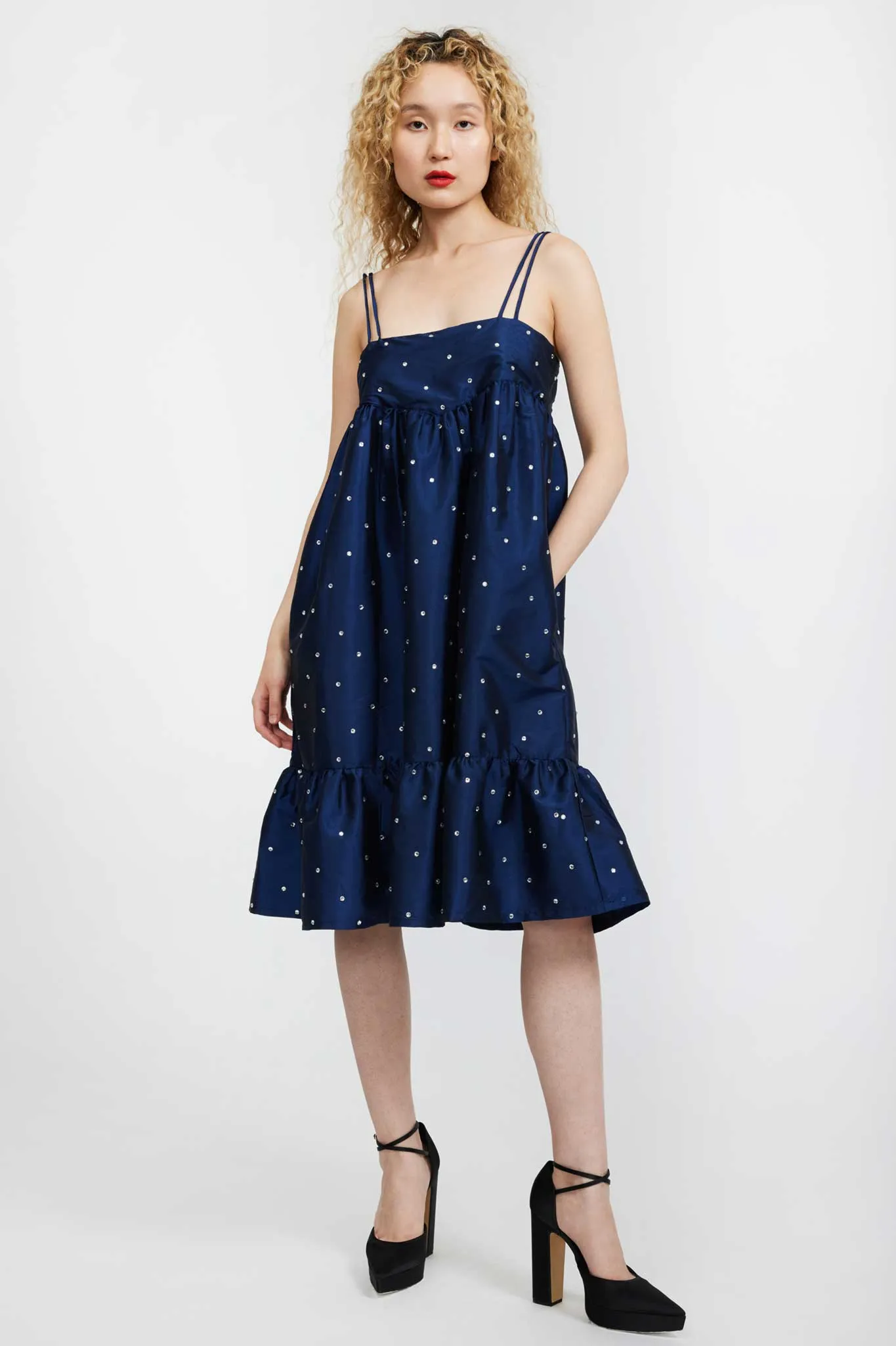 Singer Dress in Navy sold by Batsheva product image thumbnail 4
