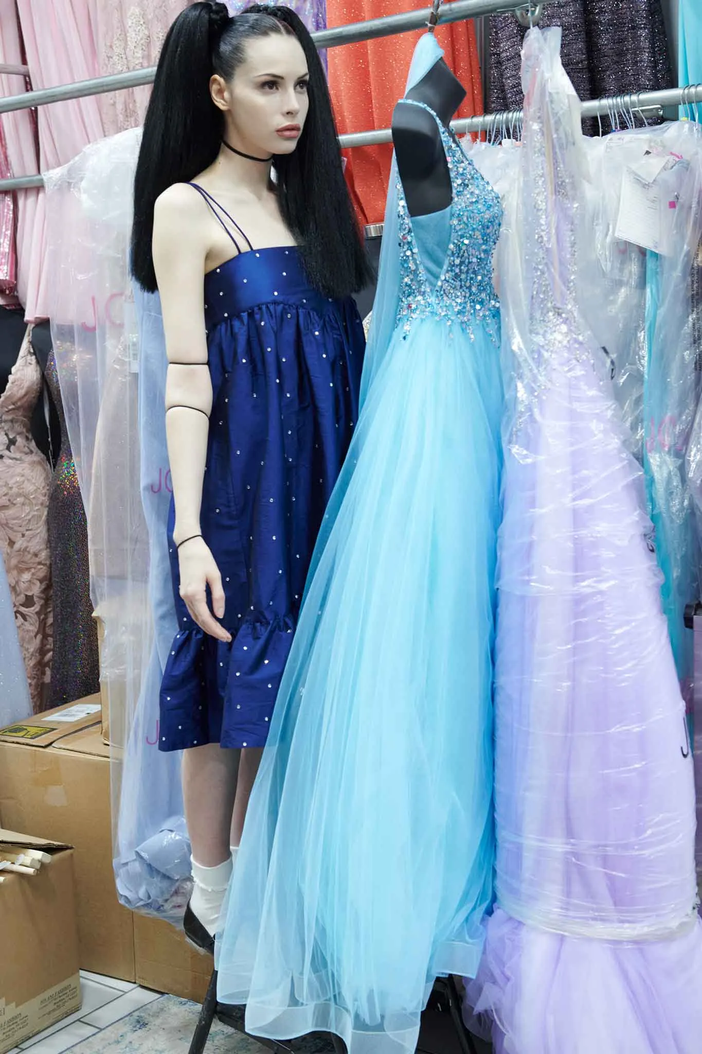 Singer Dress in Navy sold by Batsheva product image thumbnail 2